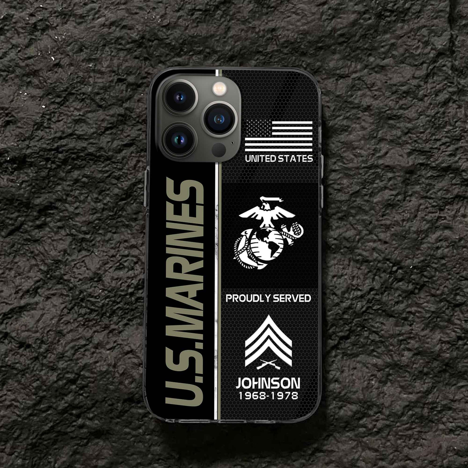 Premium Custom USMC Phone Case VPVC503111, Gifts For Marine Veteran, Gifts For Dad, For Husband, Best Gifts On Father's Day, Armed Forces Day, Independence Day, Veterans Day.