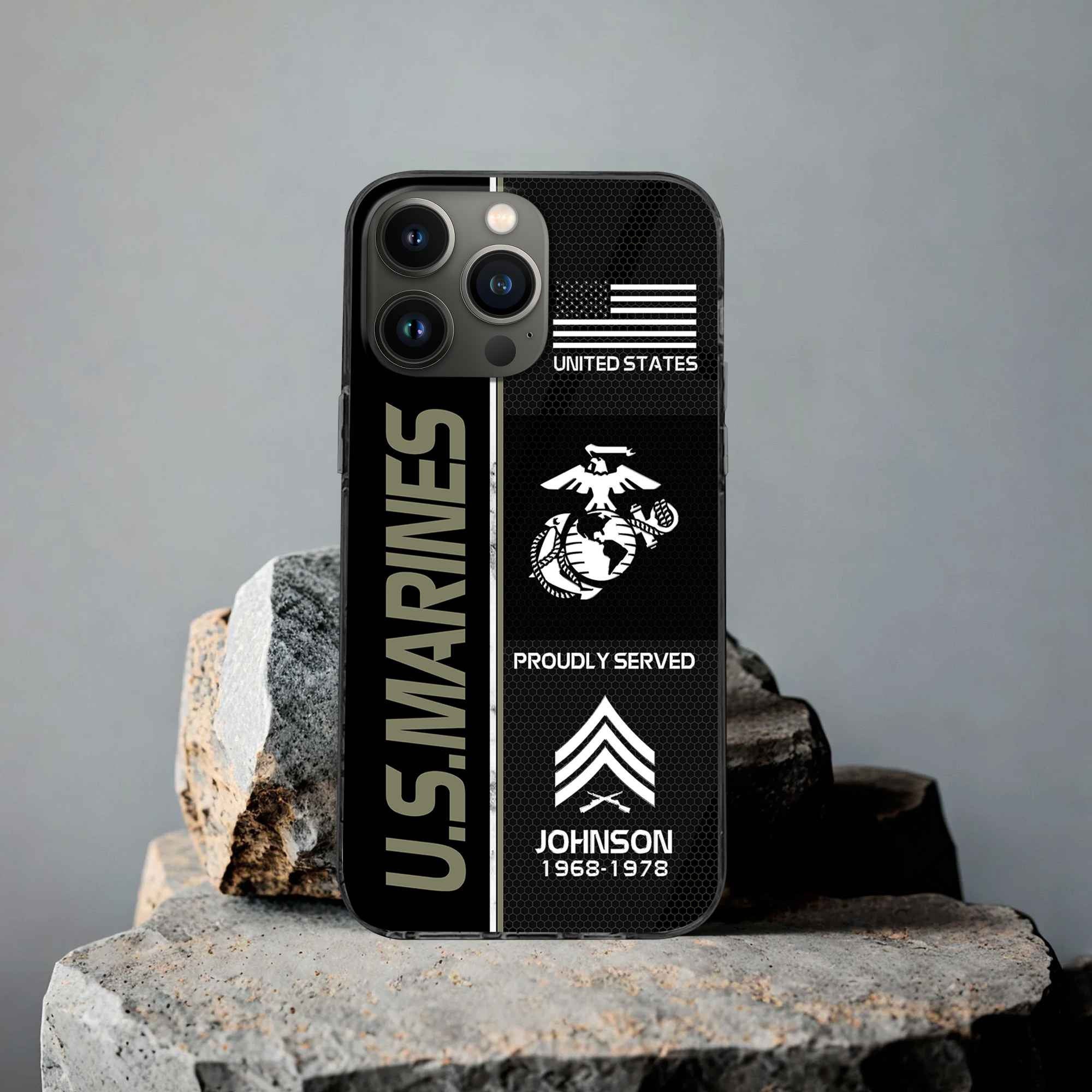 Premium Custom USMC Phone Case VPVC503111, Gifts For Marine Veteran, Gifts For Dad, For Husband, Best Gifts On Father's Day, Armed Forces Day, Independence Day, Veterans Day.