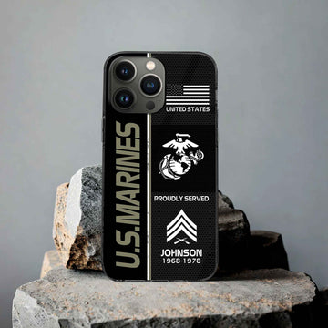 Premium Custom USMC Phone Case VPVC503111, Gifts For Marine Veteran, Gifts For Dad, For Husband, Best Gifts On Father's Day, Armed Forces Day, Independence Day, Veterans Day.