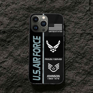 Premium Custom USAF Phone Case VPVC503104, Gifts For Air Force Veteran, Gifts For Dad, For Husband, Best Gifts On Father's Day, Armed Forces Day, Independence Day, Veterans Day.