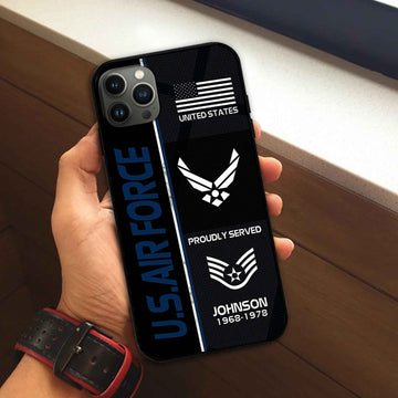 Premium Custom USAF Phone Case VPVC503112, Gifts For Air Force Veteran, Gifts For Dad, For Husband, Best Gifts On Father's Day, Armed Forces Day, Independence Day, Veterans Day.