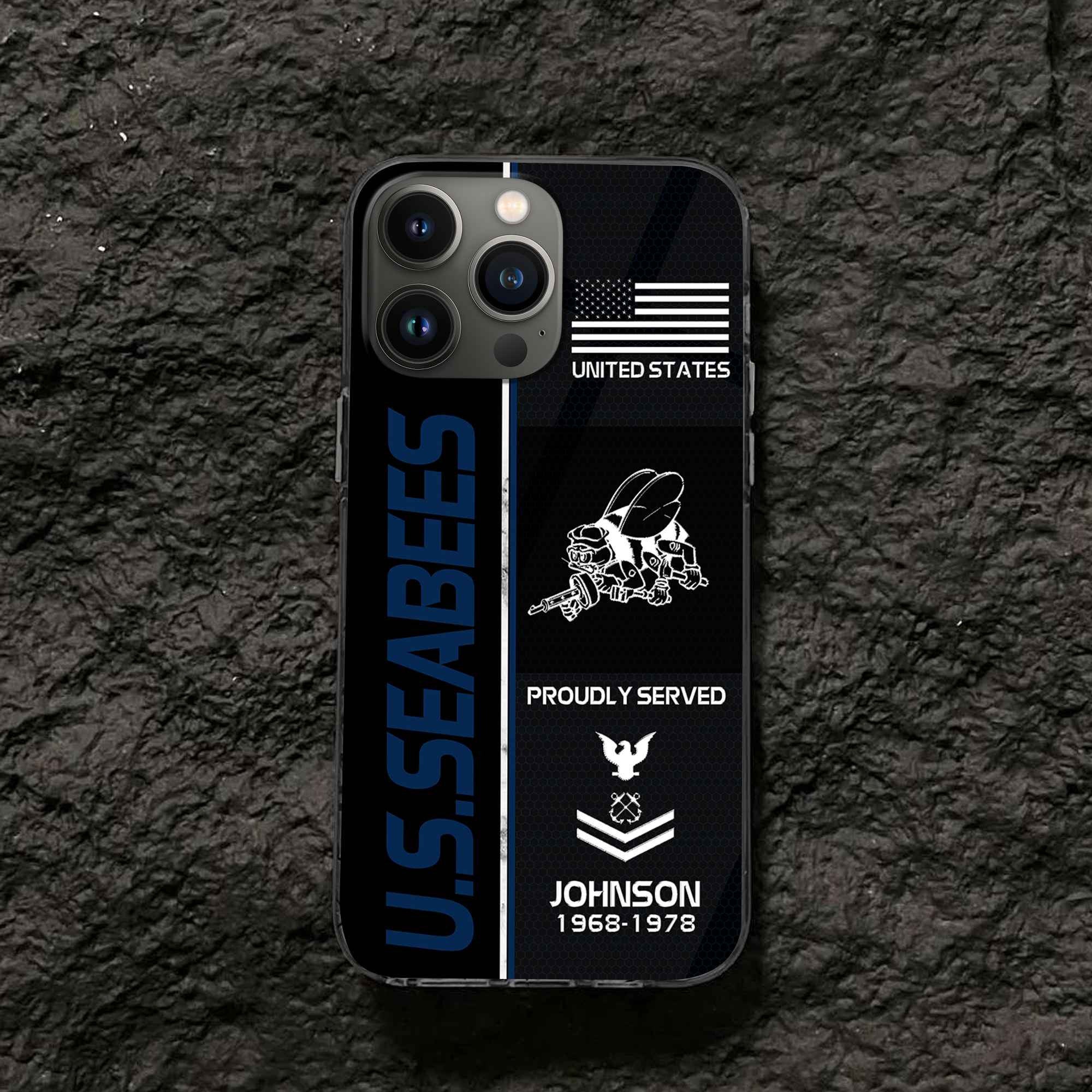 Premium Custom US Seabees Phone Case VPVC503109, Gifts For Seabees Veteran, Gifts For Dad, For Husband, Best Gifts On Father's Day, Armed Forces Day, Independence Day, Veterans Day.