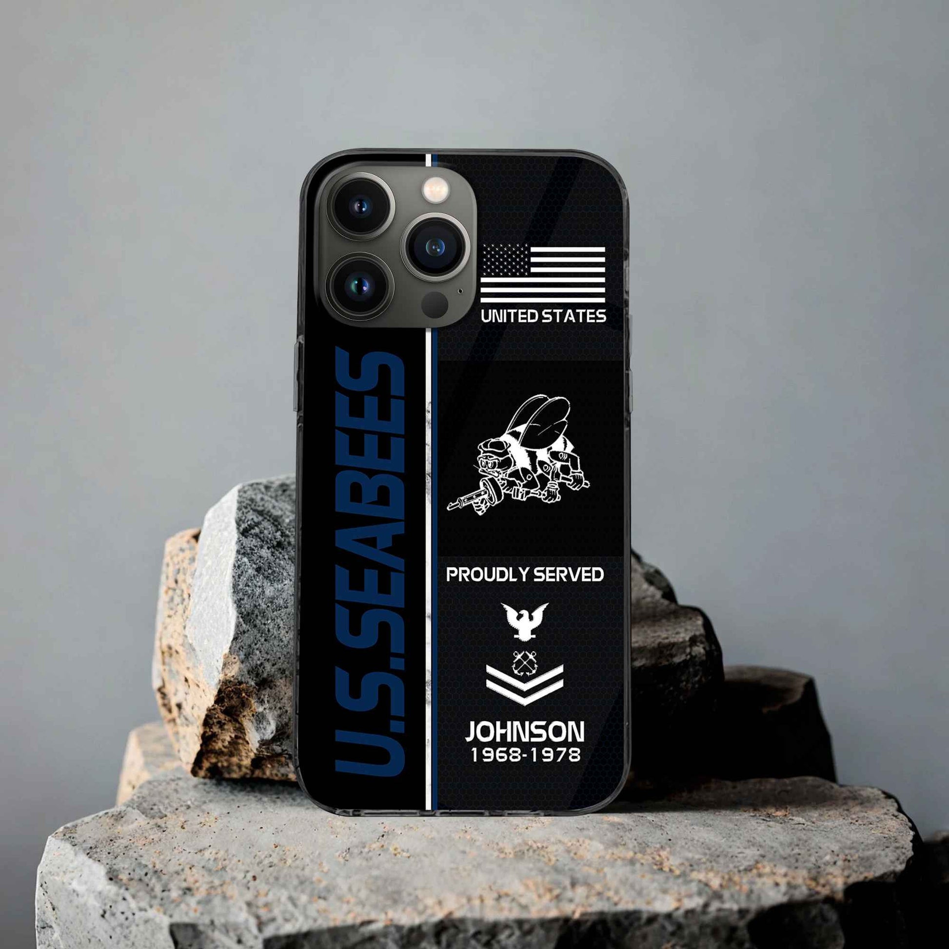 Premium Custom US Seabees Phone Case VPVC503109, Gifts For Seabees Veteran, Gifts For Dad, For Husband, Best Gifts On Father's Day, Armed Forces Day, Independence Day, Veterans Day.