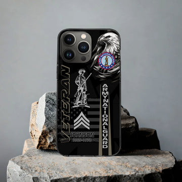 Unique Custom Name, Rank, Year, US Army National Guard Phone Case VPVC503208, Gifts For Army National Guard Veteran, Gifts For Dad, For Husband, Best Gifts On Father's Day, Independence Day, Veterans Day.
