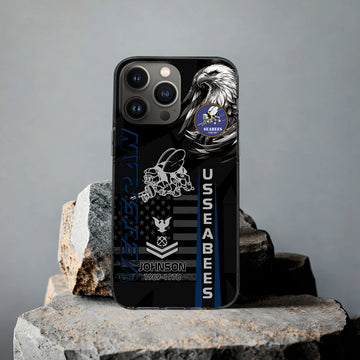 Unique Custom Name, Rank, Year, US Seabees Phone Case VPVC503209, Gifts For Seabees Veteran, Gifts For Dad, For Husband, Best Gifts On Father's Day, Independence Day, Veterans Day.