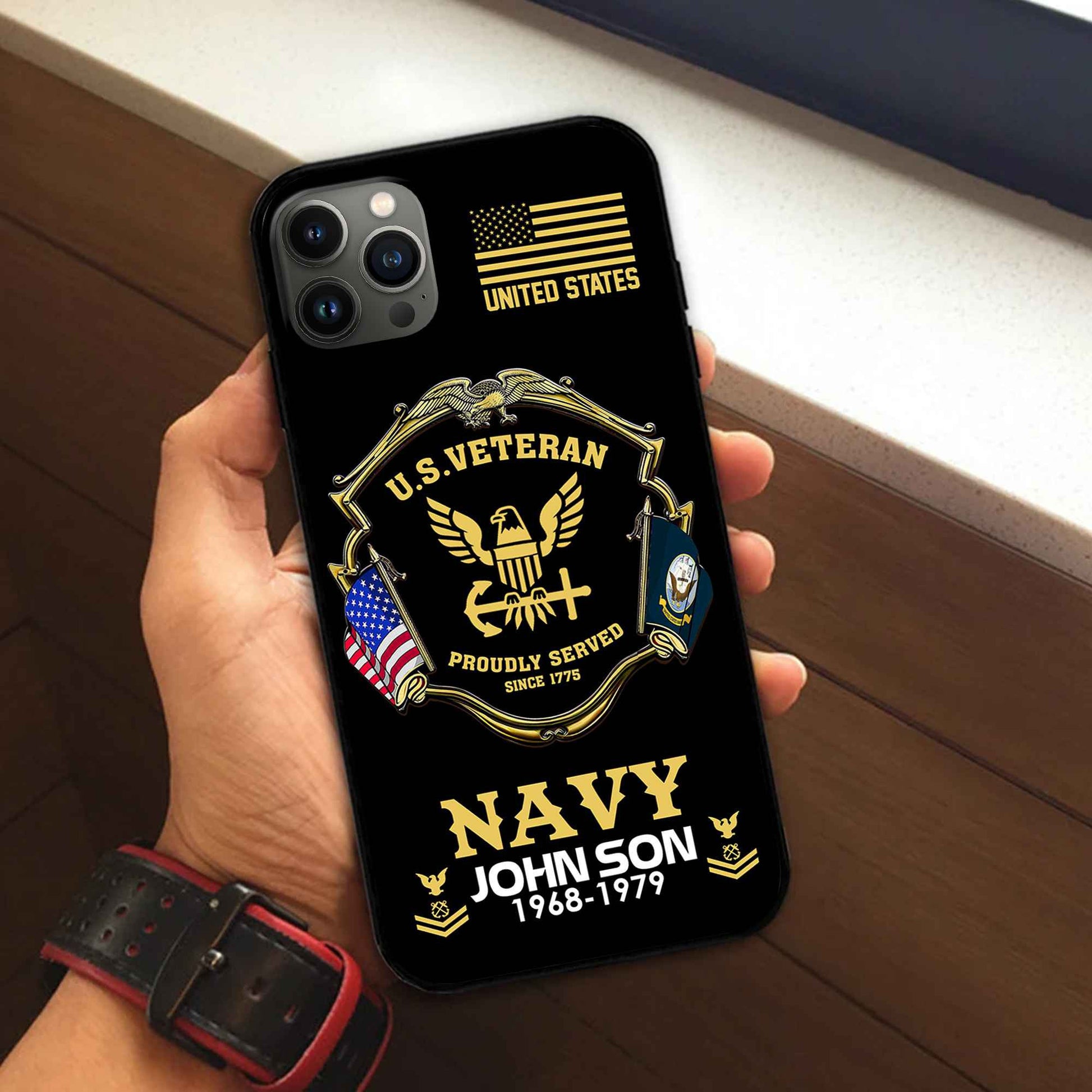 Premium Custom US Navy Phone Case VPVC503302, Gifts For Navy Veteran, Best Gifts On Father's Day, Armed Forces Day, Independence Day, Veterans Day.
