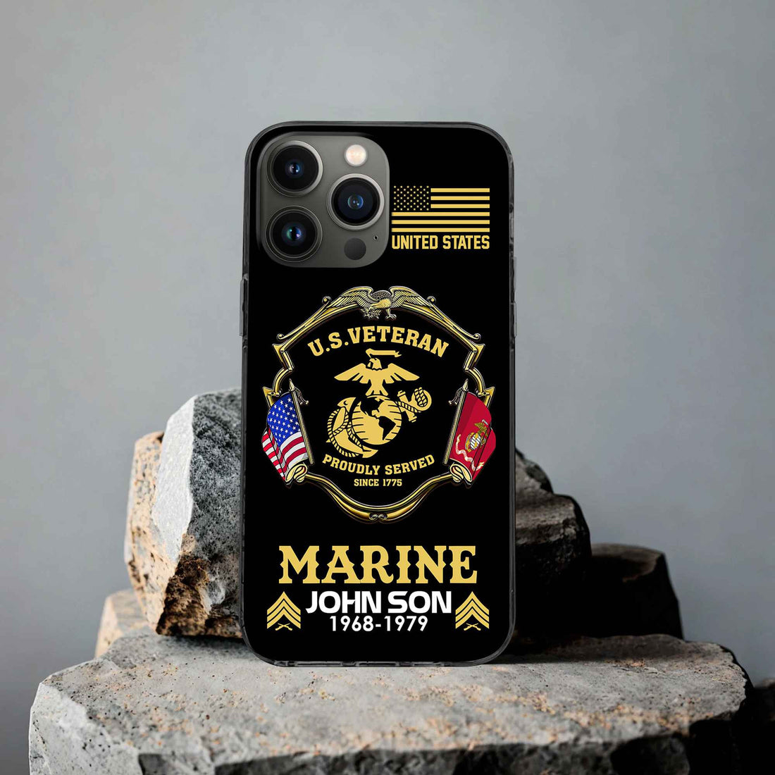 Premium Custom USMC Phone Case VPVC503303, Gifts For Marine Veteran, Best Gifts On Father's Day, Armed Forces Day, Independence Day, Veterans Day.