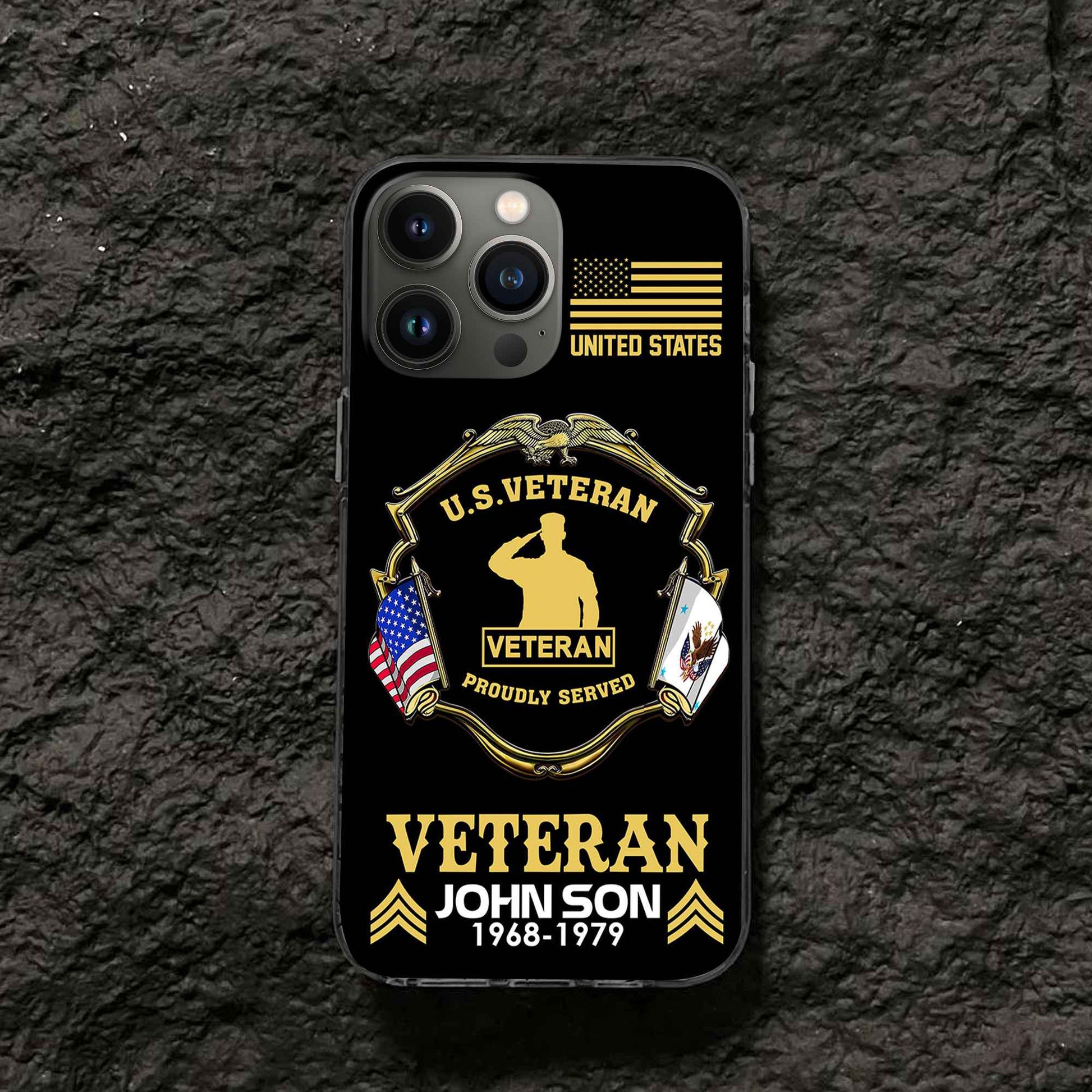 Premium Custom US Veteran Phone Case VPVC503307, Gifts For US Veteran, Best Gifts On Father's Day, Armed Forces Day, Independence Day, Veterans Day.