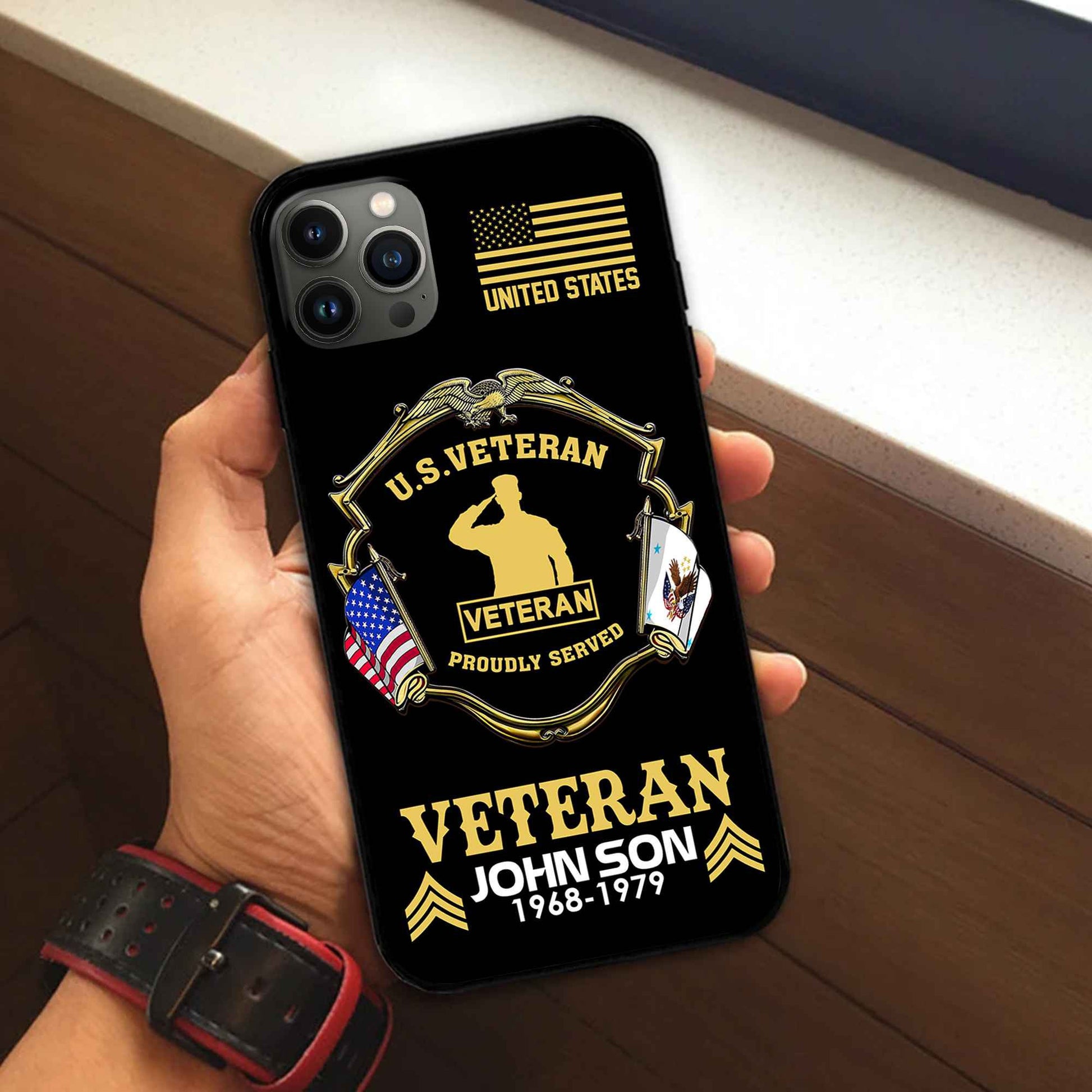 Premium Custom US Veteran Phone Case VPVC503307, Gifts For US Veteran, Best Gifts On Father's Day, Armed Forces Day, Independence Day, Veterans Day.