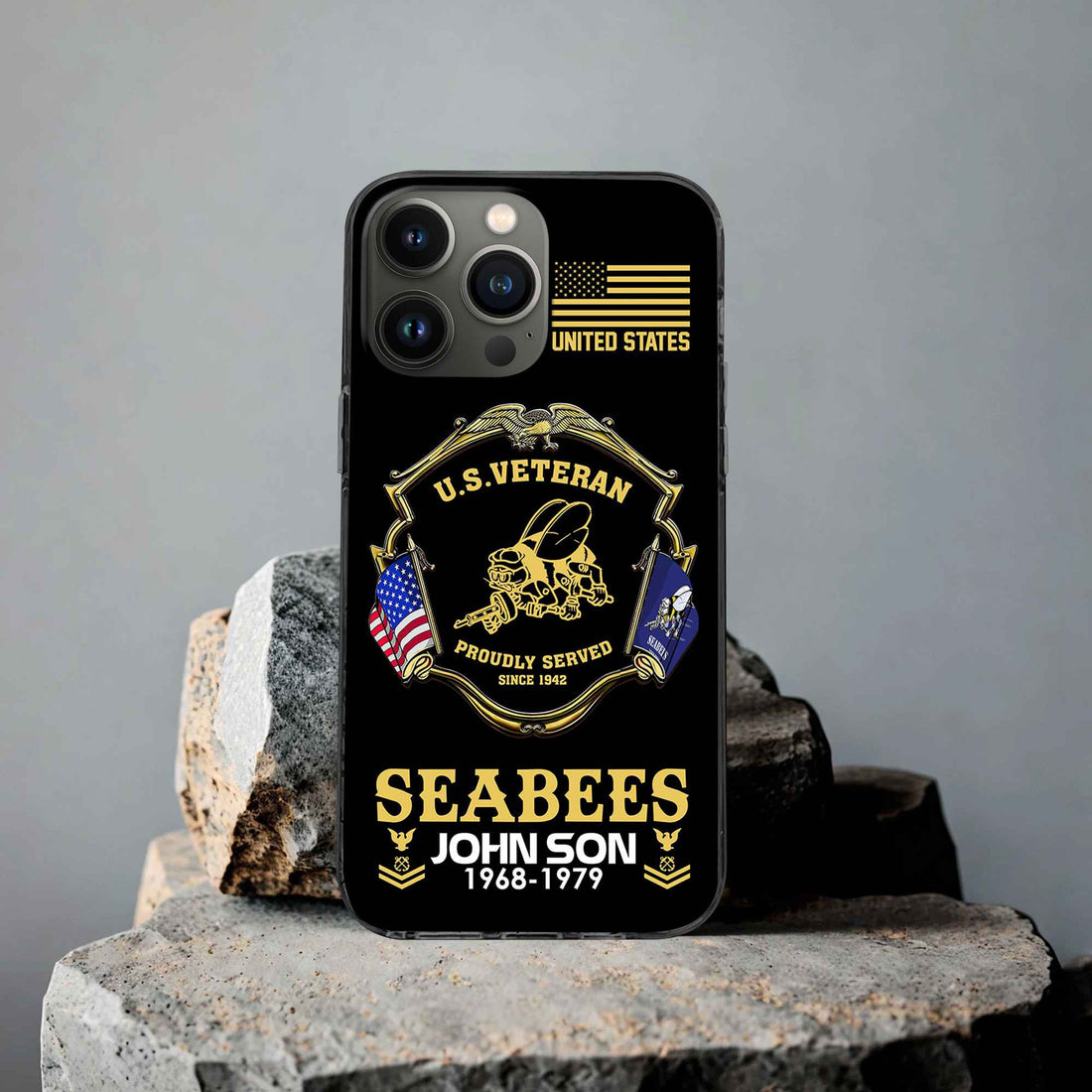 Premium Custom US Seabees Phone Case VPVC503309, Gifts For Seabees Veteran, Best Gifts On Father's Day, Armed Forces Day, Independence Day, Veterans Day.