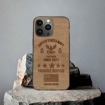US Navy Custom Phone Case VPVC503402, Gifts For Navy Veteran, Best Gifts On Father's Day, Armed Forces Day, Independence Day, Veterans Day.