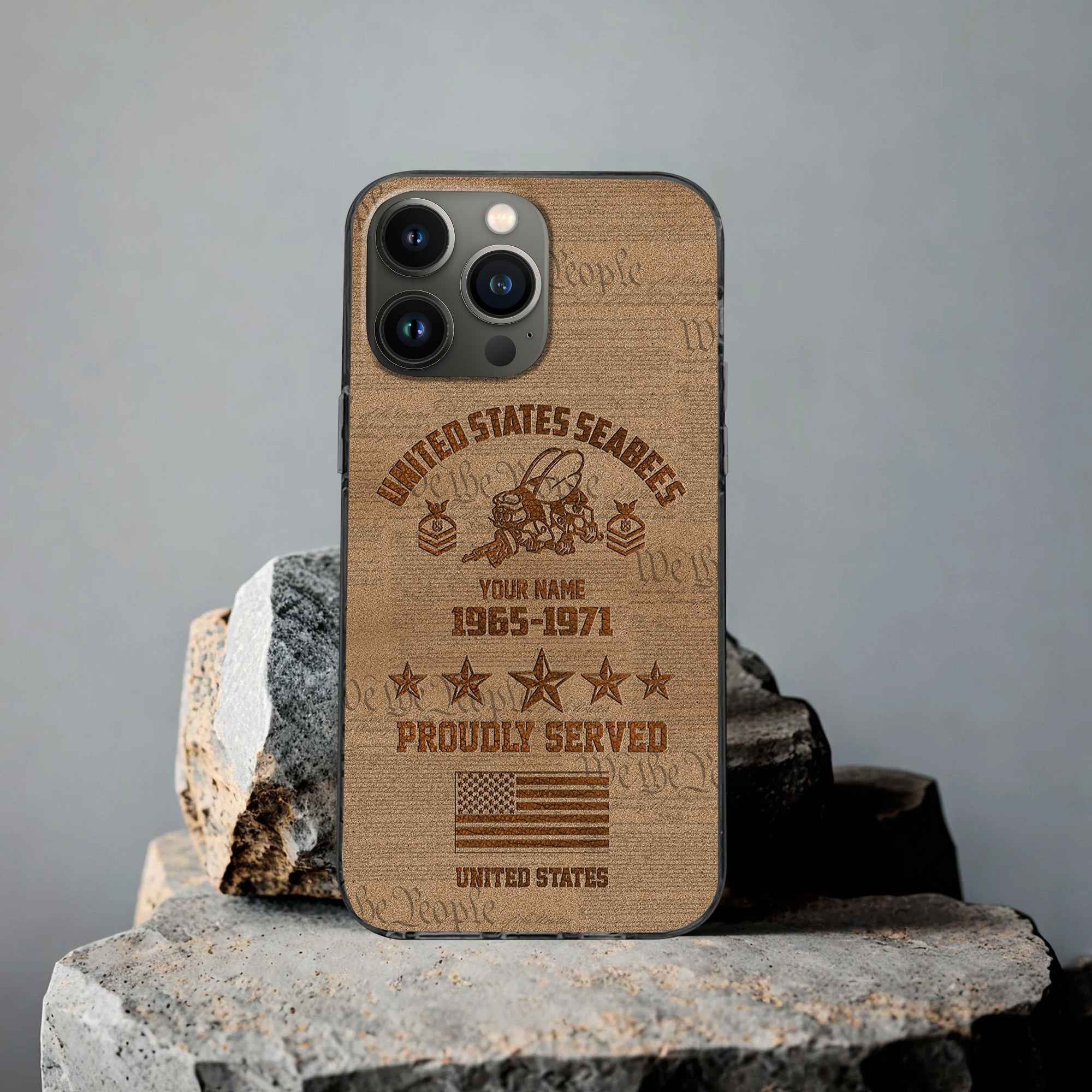 US Seabees Custom Phone Case VPVC503409, Gifts For Seabees Veteran, Best Gifts On Father's Day, Armed Forces Day, Independence Day, Veterans Day.