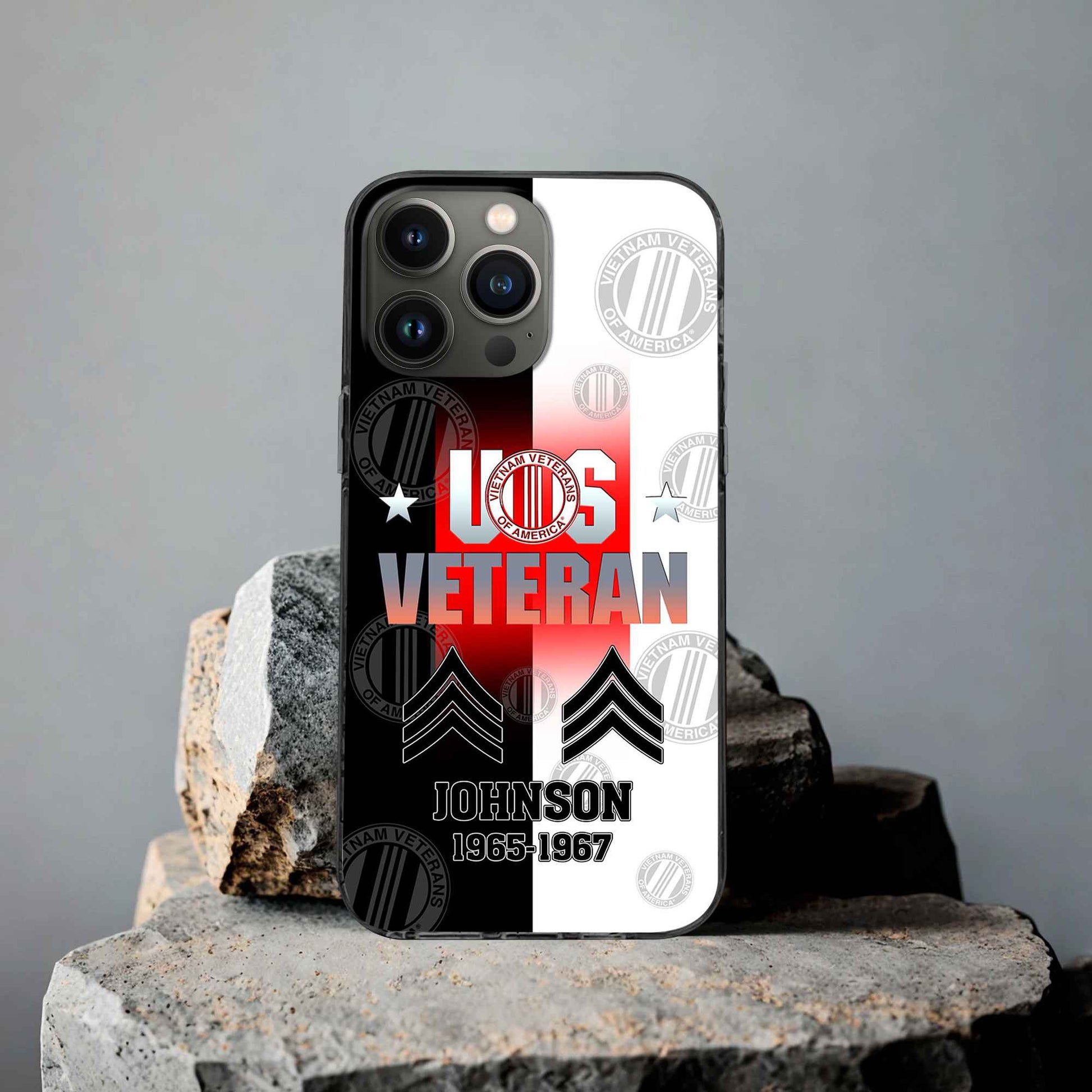 Premium Vietnam Veteran Phone Case VPVC503506, Custom Name, Rank, Year, Gifts For Vietnam Veteran, Best Gifts On Father's Day, Armed Forces Day, Independence Day, Veterans Day.