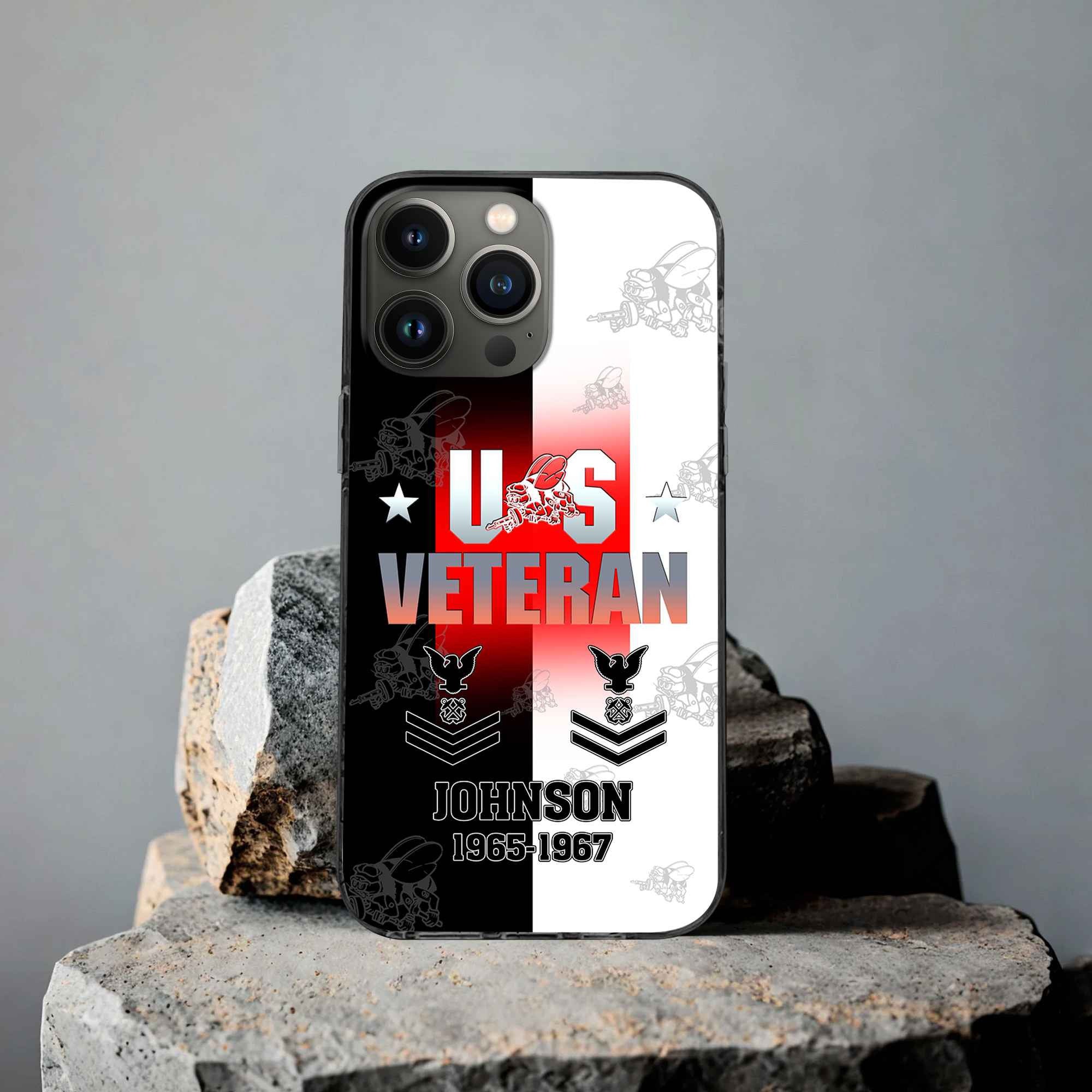Premium US Seabees Phone Case VPVC503509, Custom Name, Rank, Year, Gifts For US Seabees, Best Gifts On Father's Day, Armed Forces Day, Independence Day, Veterans Day.