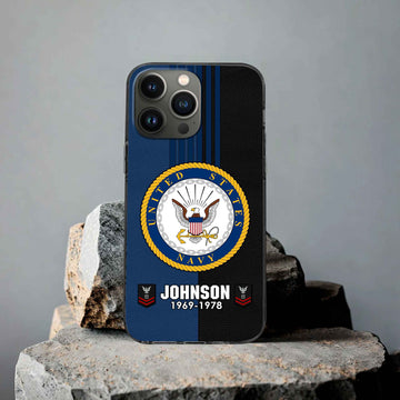 Premium Custom US Navy Phone Case VPVC503602, Gifts For Navy Veteran, Gifts For Dad, For Husband, Best Gifts On Father's Day, Armed Forces Day, Independence Day, Veterans Day.