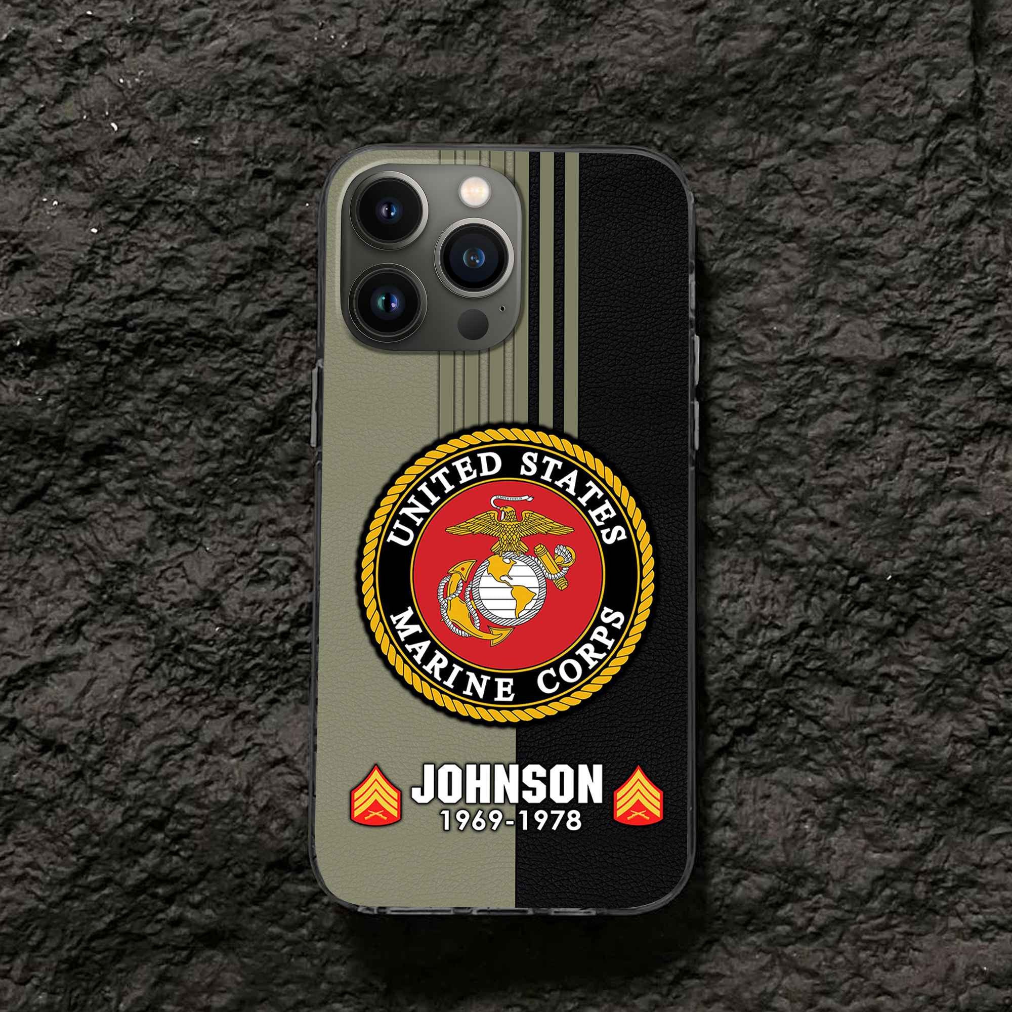 Premium Custom USMC Phone Case VPVC503611, Gifts For Marine Veteran, Gifts For Dad, For Husband, Best Gifts On Father's Day, Armed Forces Day, Independence Day, Veterans Day.