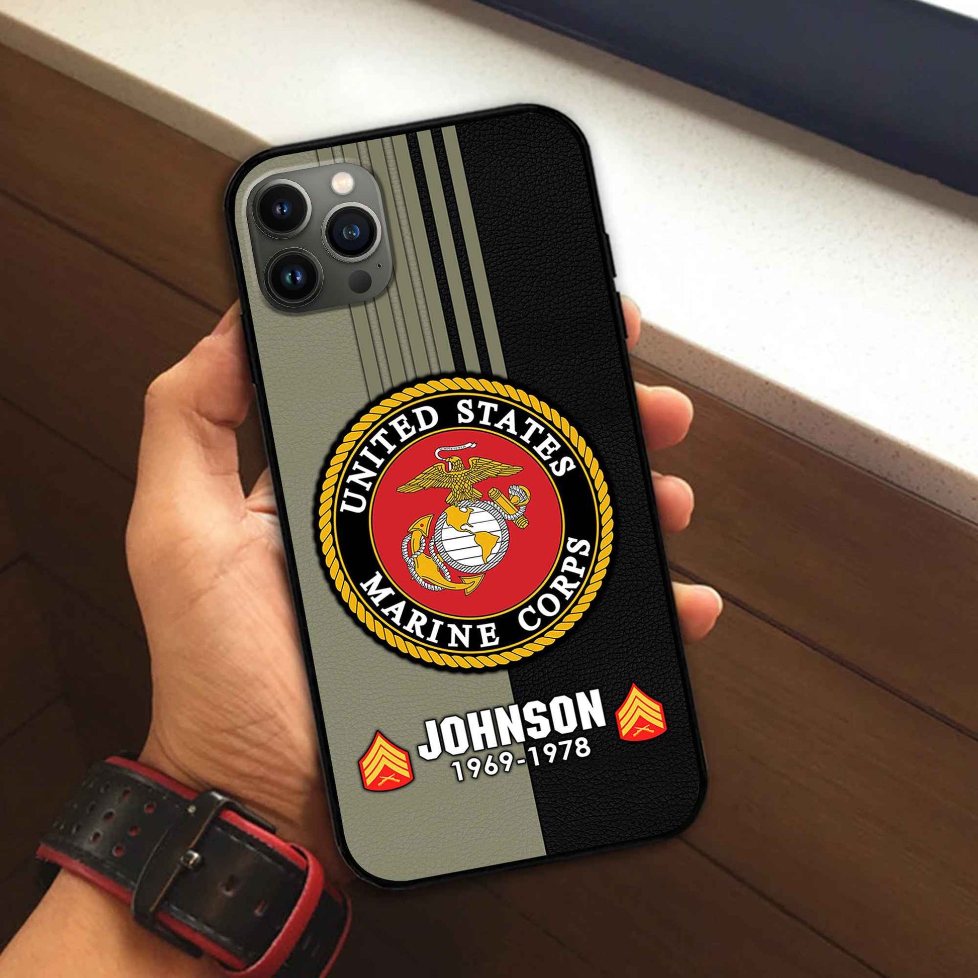Premium Custom USMC Phone Case VPVC503611, Gifts For Marine Veteran, Gifts For Dad, For Husband, Best Gifts On Father's Day, Armed Forces Day, Independence Day, Veterans Day.