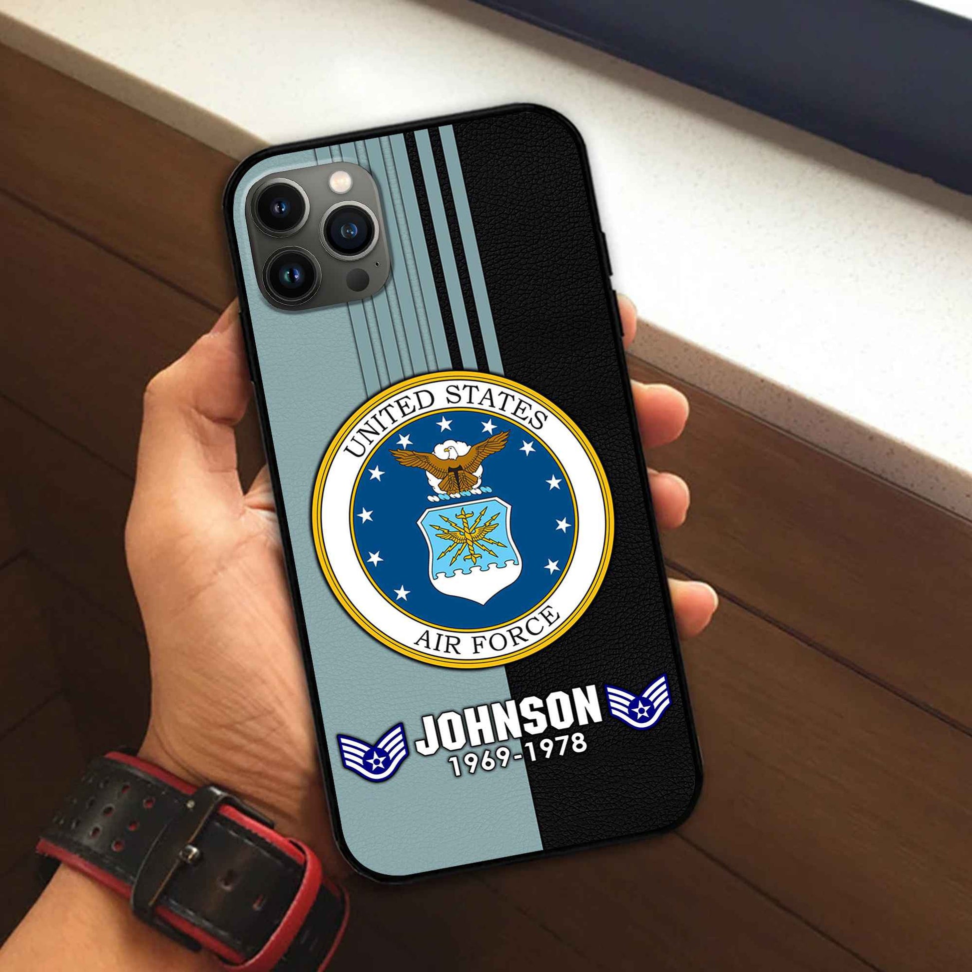 Premium Custom USAF Phone Case VPVC503604, Gifts For Air Force Veteran, Gifts For Dad, For Husband, Best Gifts On Father's Day, Armed Forces Day, Independence Day, Veterans Day.