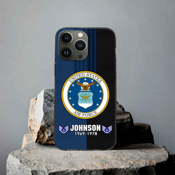 Premium Custom USAF Phone Case VPVC503612, Gifts For Air Force Veteran, Gifts For Dad, For Husband, Best Gifts On Father's Day, Armed Forces Day, Independence Day, Veterans Day.