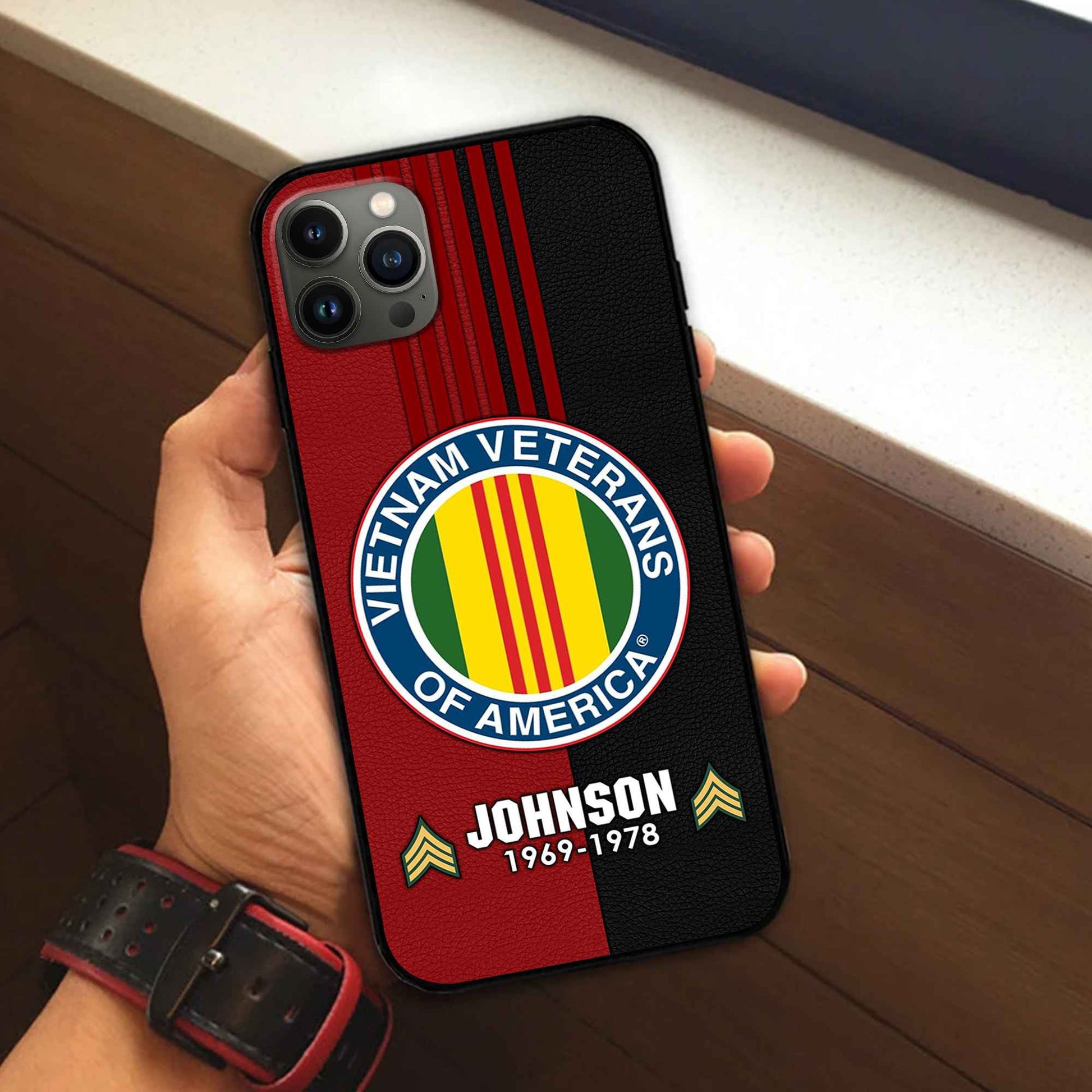 Premium Custom Vietnam Veteran Phone Case VPVC503606, Gifts For Vietnam Veteran, Gifts For Dad, For Husband, Best Gifts On Father's Day, Armed Forces Day, Independence Day, Veterans Day.