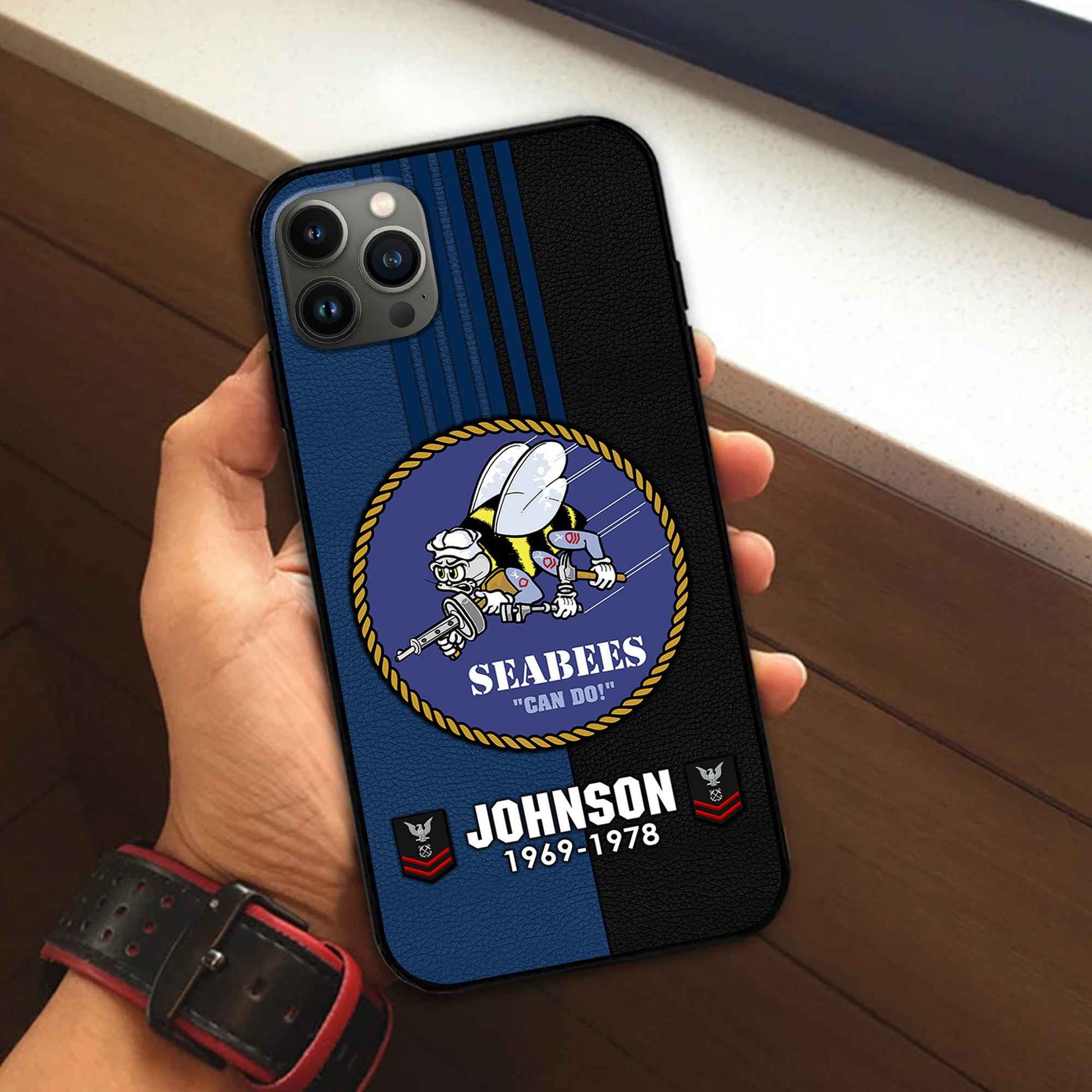 Premium Custom US Seabees Phone Case VPVC503609, Gifts For Seabees Veteran, Gifts For Dad, For Husband, Best Gifts On Father's Day, Armed Forces Day, Independence Day, Veterans Day.