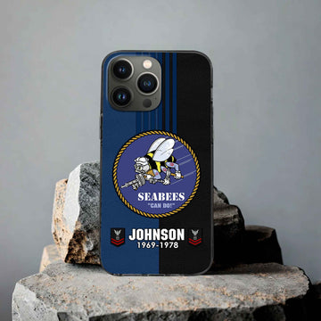 Premium Custom US Seabees Phone Case VPVC503609, Gifts For Seabees Veteran, Gifts For Dad, For Husband, Best Gifts On Father's Day, Armed Forces Day, Independence Day, Veterans Day.