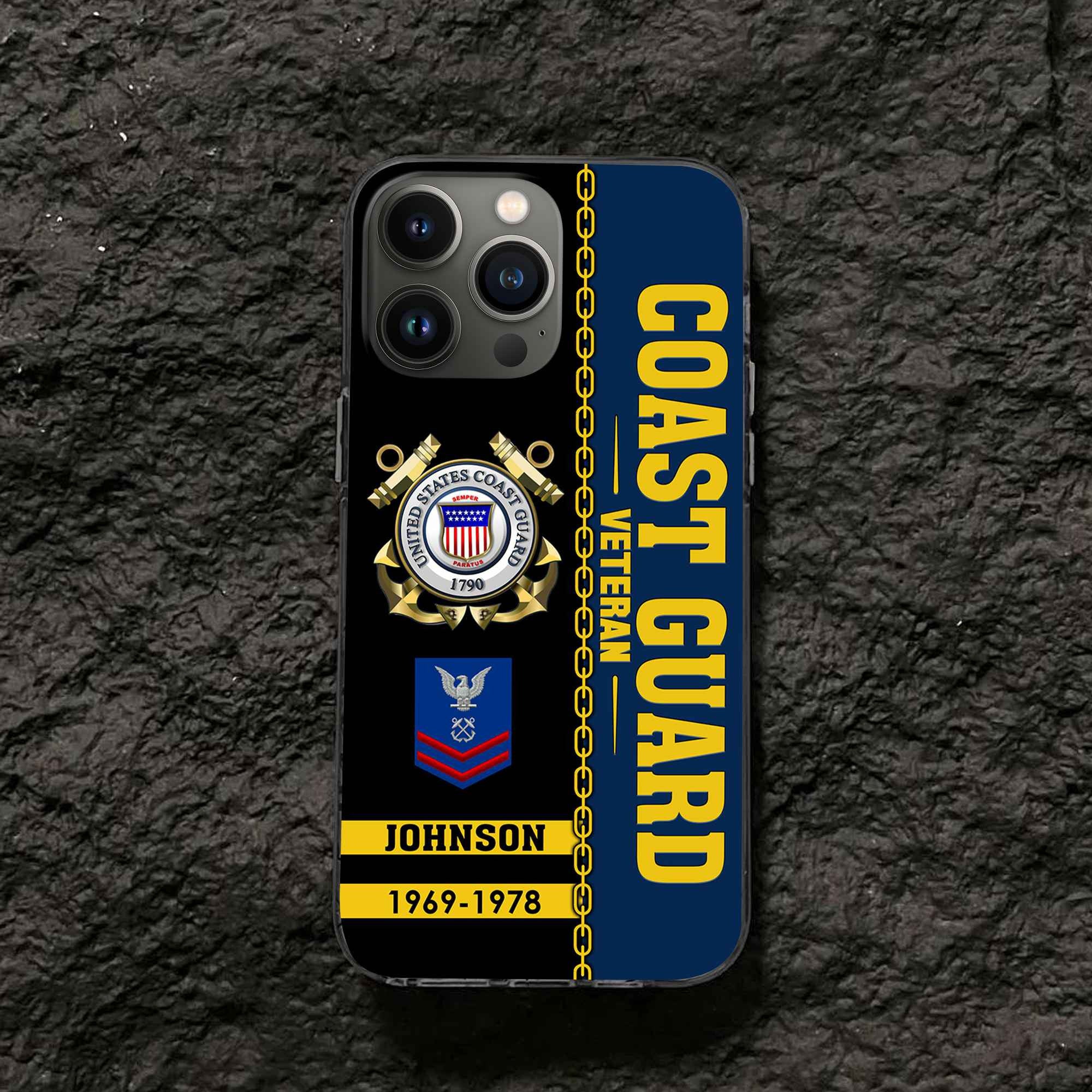 Unique Custom Name, Rank, Year USCG Phone Case VPVC503705, Gifts For Coast Guard Veteran, Gifts For Dad, For Husband, Best Gifts On Father's Day, Independence Day, Veterans Day.