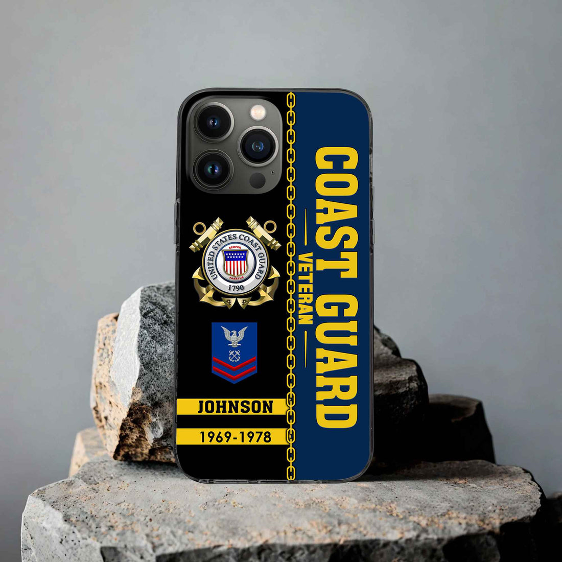 Unique Custom Name, Rank, Year USCG Phone Case VPVC503705, Gifts For Coast Guard Veteran, Gifts For Dad, For Husband, Best Gifts On Father's Day, Independence Day, Veterans Day.