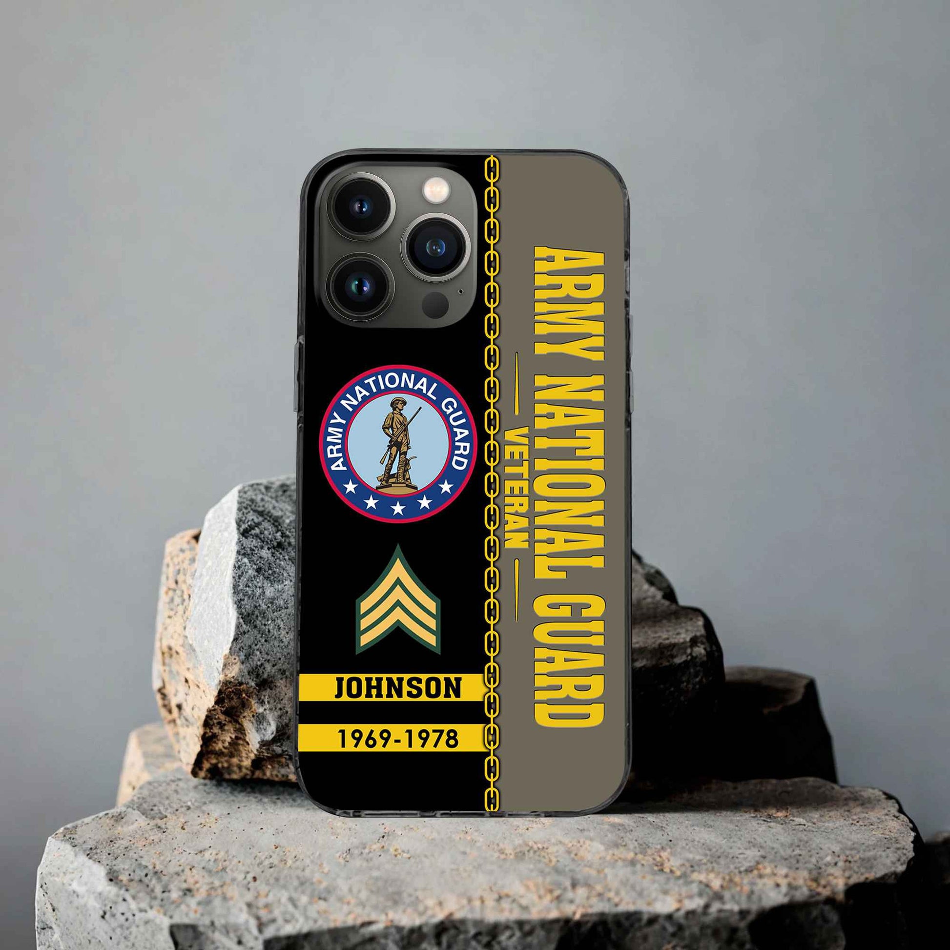 Unique Custom Name, Rank, Year, US Army National Guard Phone Case VPVC503708, Gifts For Army National Guard Veteran, Gifts For Dad, For Husband, Best Gifts On Father's Day, Independence Day, Veterans Day.