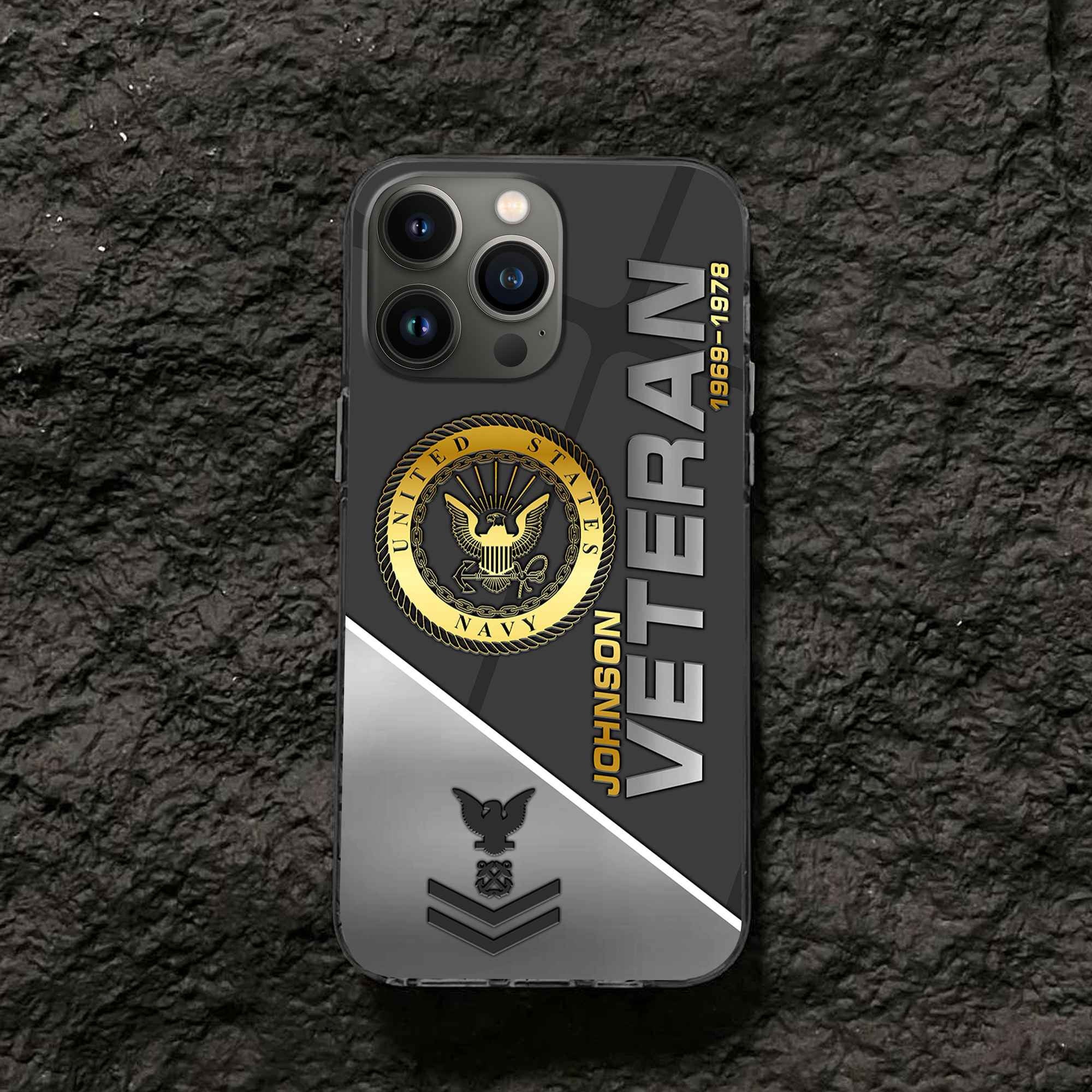 Premium Custom US Navy Phone Case VPVC503802, Gifts For Navy Veteran, Best Gifts On Father's Day, Armed Forces Day, Independence Day, Veterans Day.