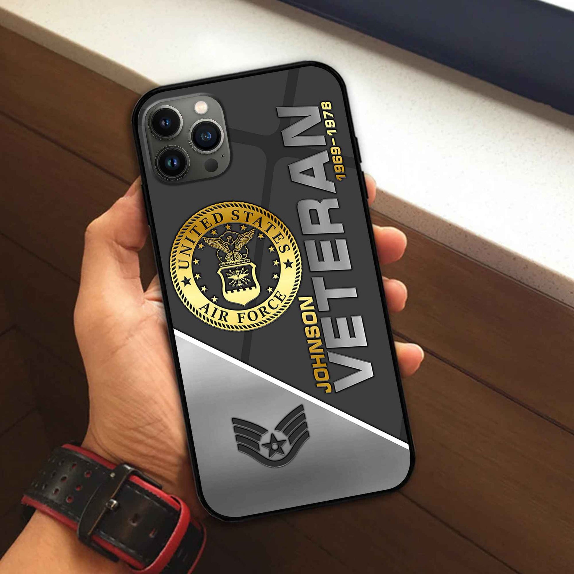 Premium Custom USAF Phone Case VPVC503804, Gifts For Air Force Veteran, Best Gifts On Father's Day, Armed Forces Day, Independence Day, Veterans Day.