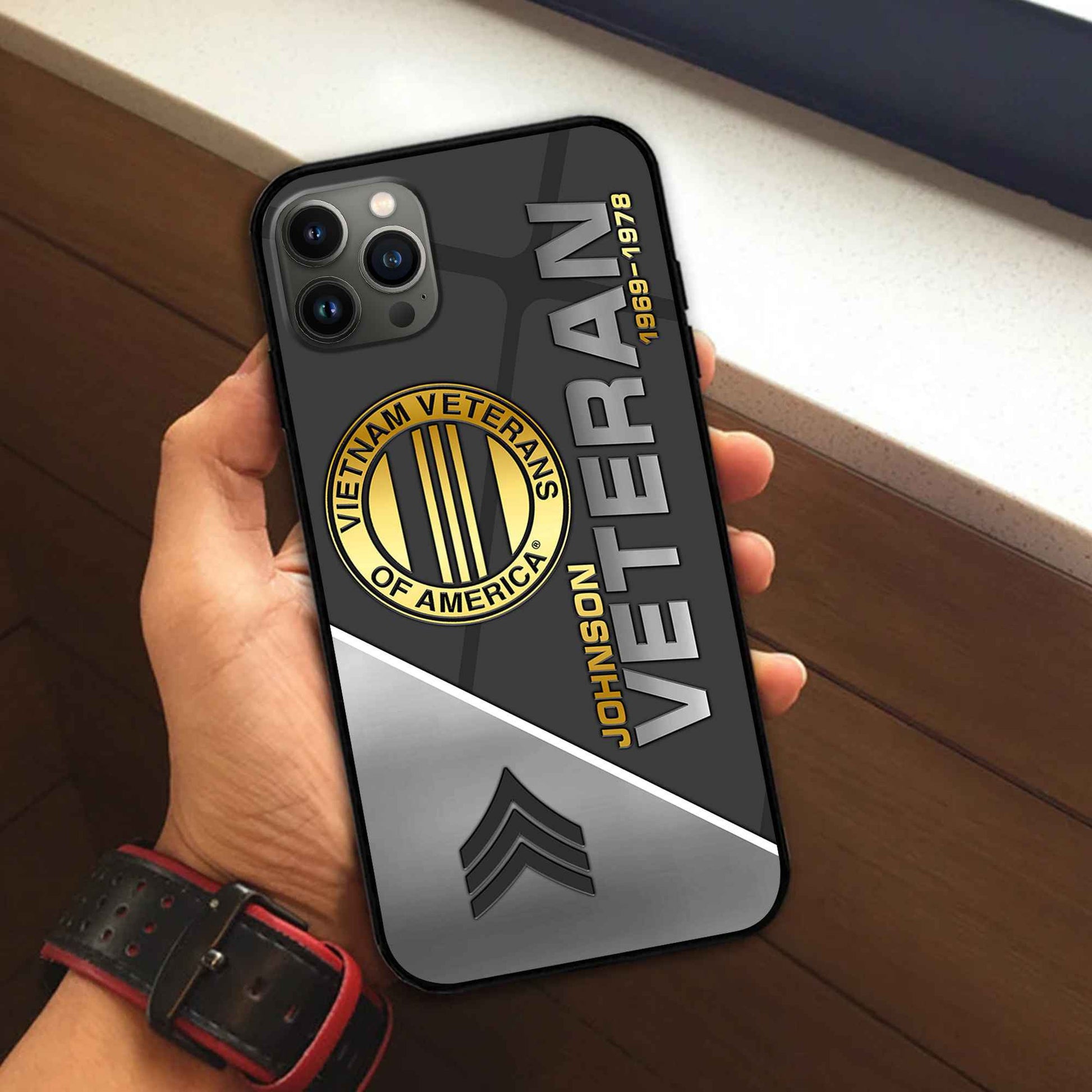 Premium Custom Vietnam Veteran Phone Case VPVC503806, Gifts For Vietnam Veteran, Best Gifts On Father's Day, Armed Forces Day, Independence Day, Veterans Day.