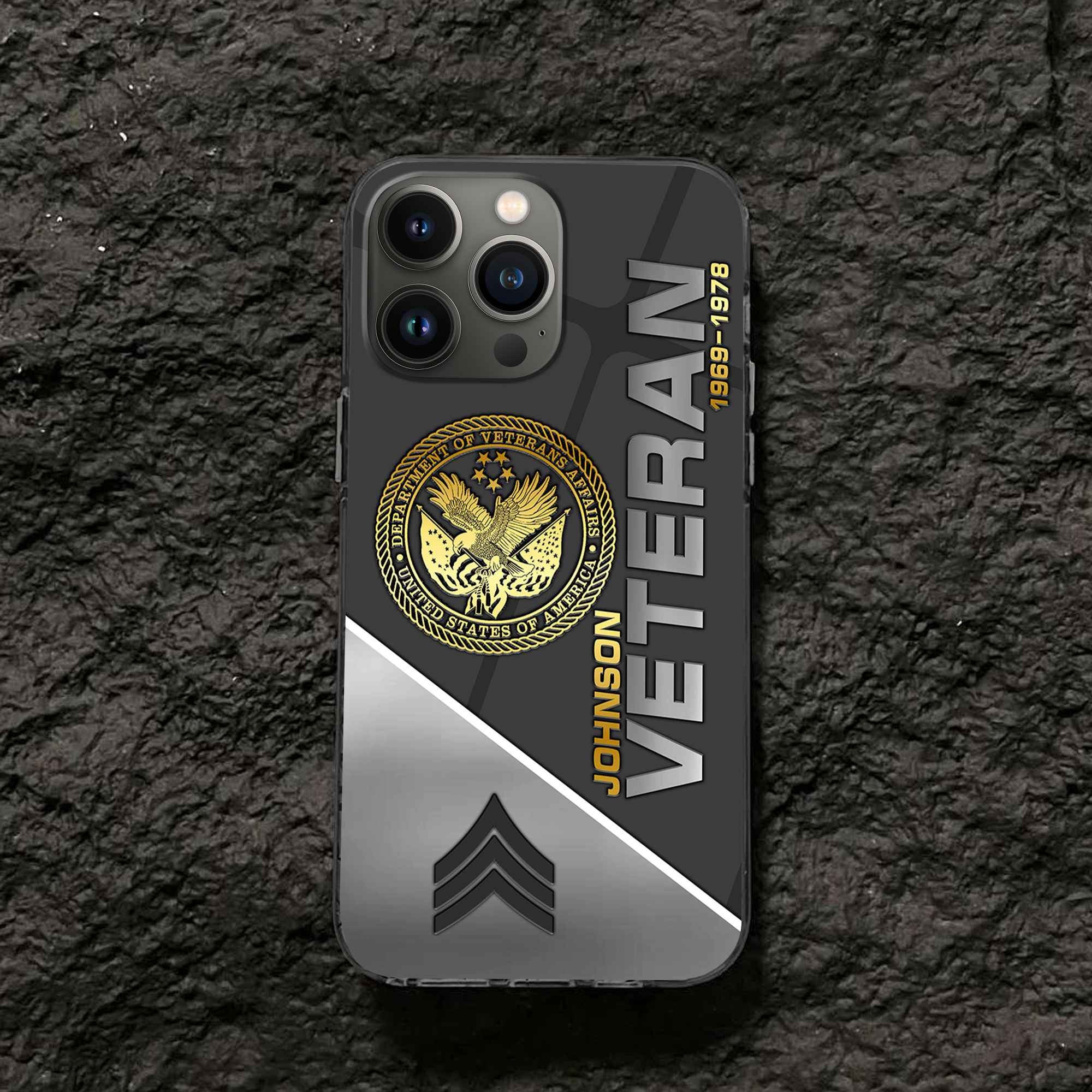 Premium Custom US Veteran Phone Case VPVC503807, Gifts For US Veteran, Best Gifts On Father's Day, Armed Forces Day, Independence Day, Veterans Day.