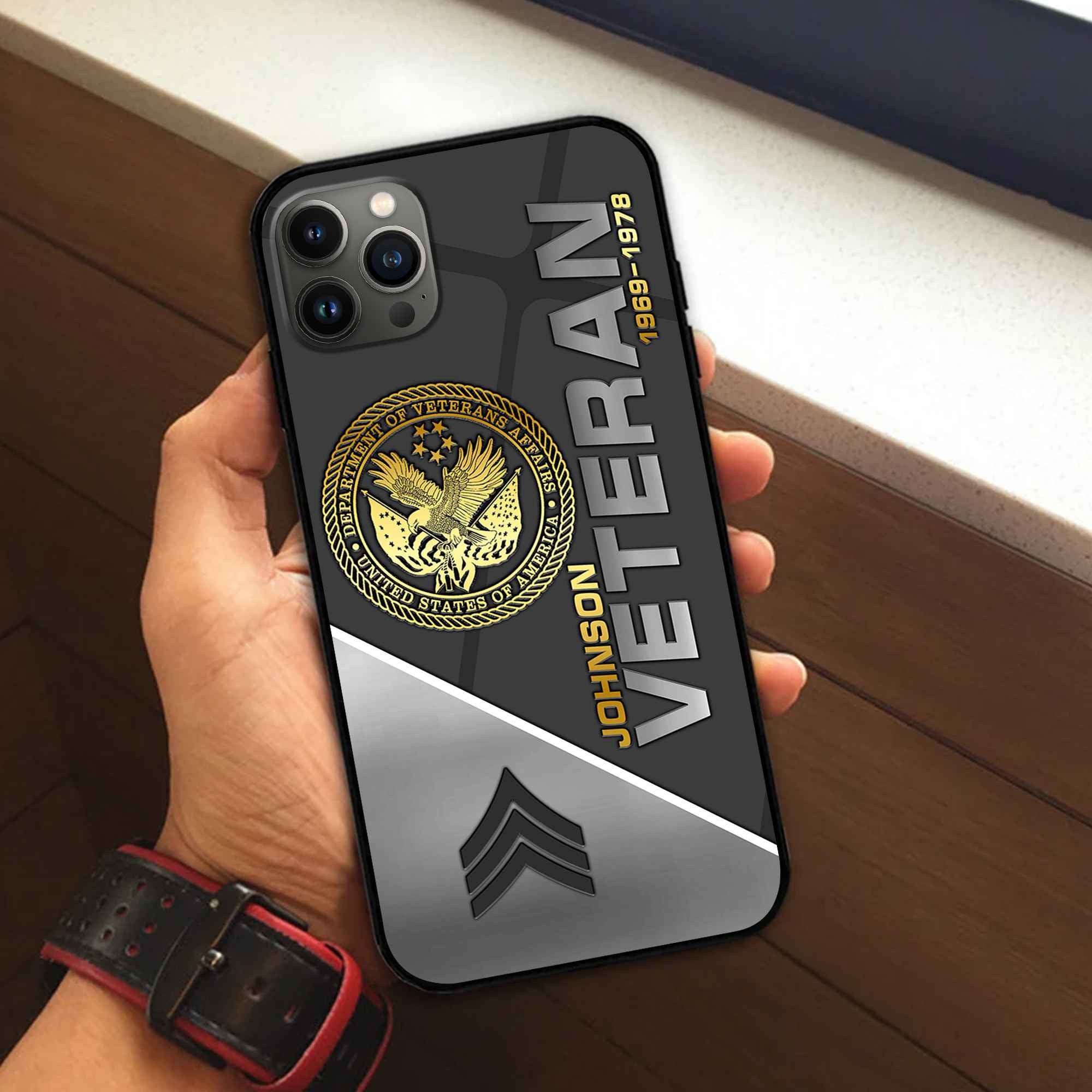 Premium Custom US Veteran Phone Case VPVC503807, Gifts For US Veteran, Best Gifts On Father's Day, Armed Forces Day, Independence Day, Veterans Day.