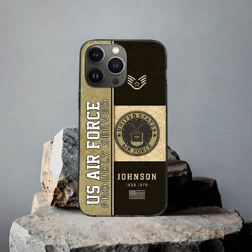 USAF Custom Phone Case VPVC503904, Gifts For Air Force Veteran, Best Gifts On Father's Day, Armed Forces Day, Independence Day, Veterans Day.
