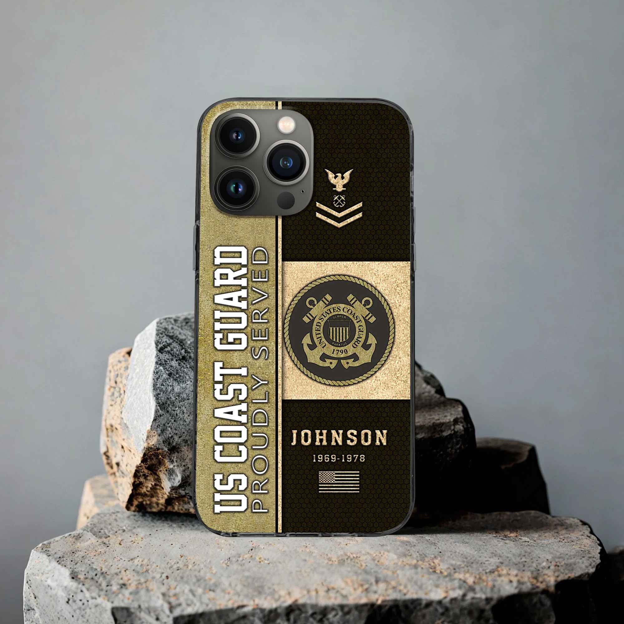 USCG Custom Phone Case VPVC503905, Gifts For Coast Guard Veteran, Best Gifts On Father's Day, Armed Forces Day, Independence Day, Veterans Day.