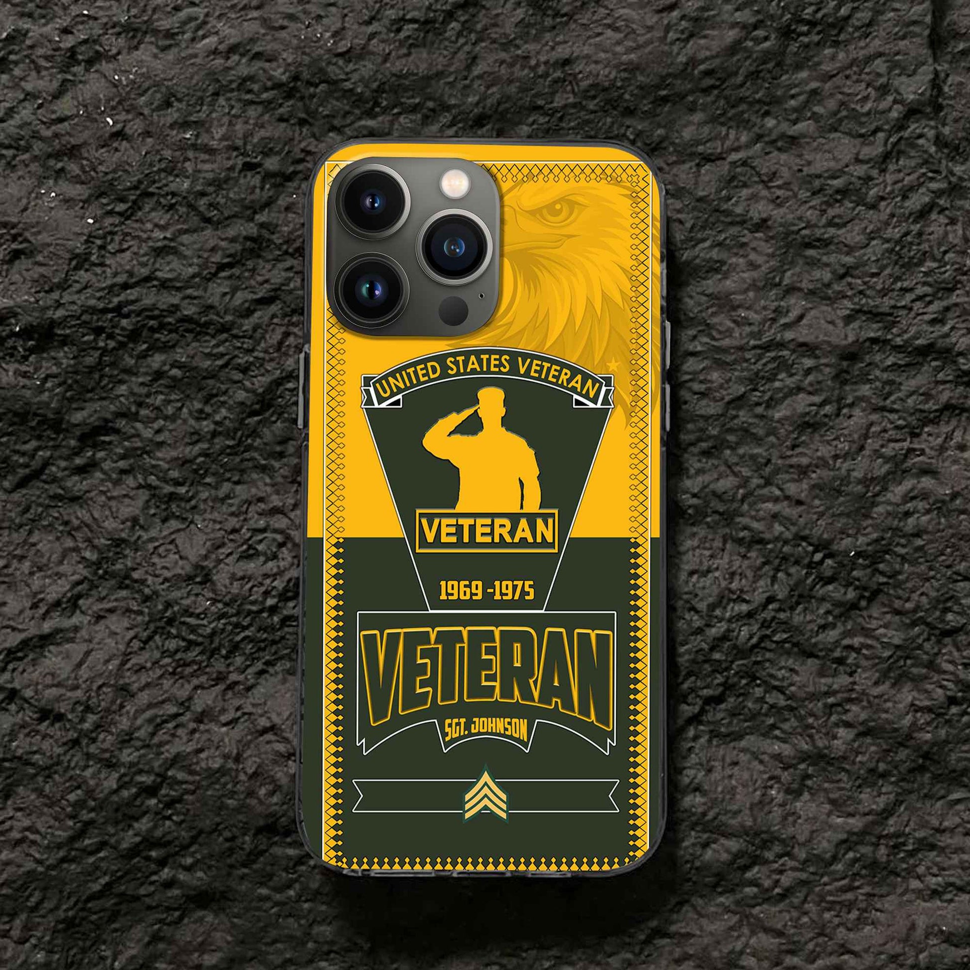 Premium US Veteran Phone Case VPVC504007, Custom Name, Rank, Year, Gifts For US Veteran, Best Gifts On Father's Day, Armed Forces Day, Independence Day, Veterans Day.