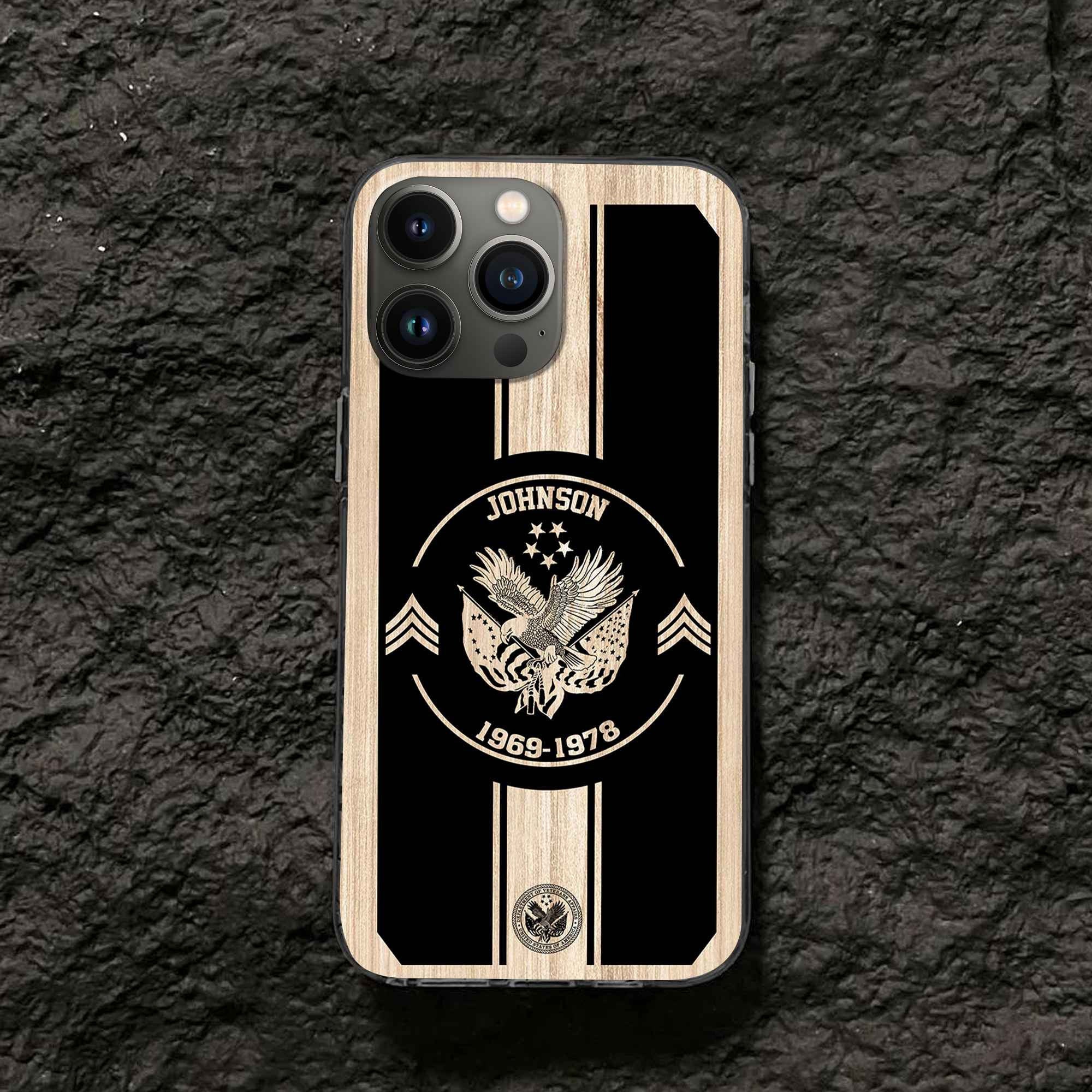 Premium Custom US Veteran Phone Case VPVC504107, Gifts For US Veteran, Gifts For Dad, For Husband, Best Gifts On Father's Day, Armed Forces Day, Independence Day, Veterans Day.