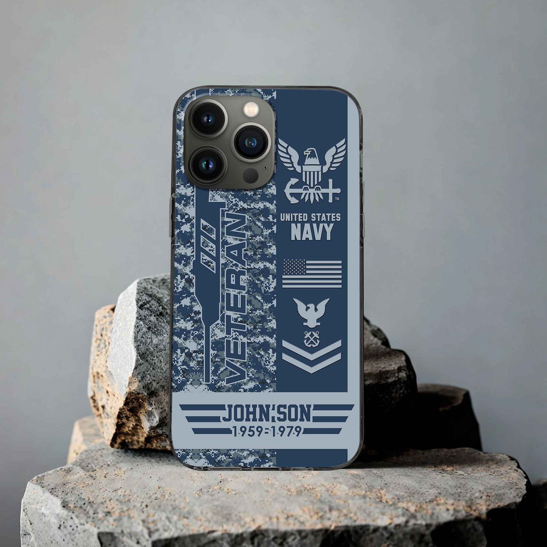 Unique Custom Name, Rank, Year US Navy Phone Case VPVC504202, Gifts For Navy Veteran, Gifts For Dad, For Husband, Best Gifts On Father's Day, Independence Day, Veterans Day.