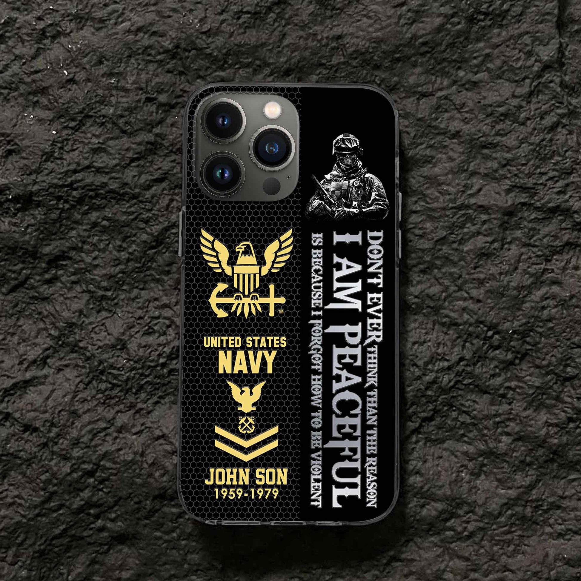 Premium Custom US Navy Phone Case VPVC504302, Gifts For Navy Veteran, Best Gifts On Father's Day, Armed Forces Day, Independence Day, Veterans Day.