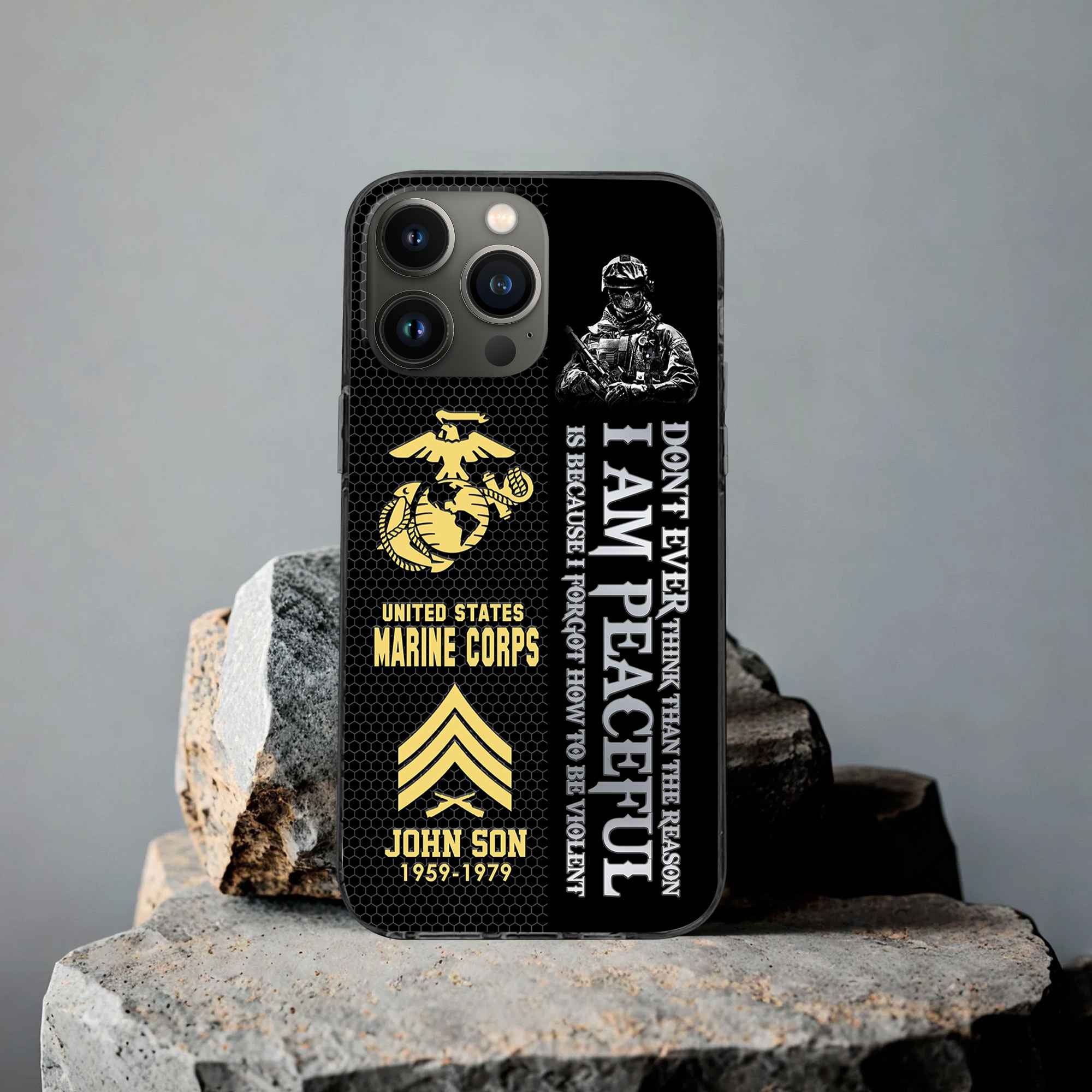 Premium Custom USMC Phone Case VPVC504303, Gifts For Marine Veteran, Best Gifts On Father's Day, Armed Forces Day, Independence Day, Veterans Day.