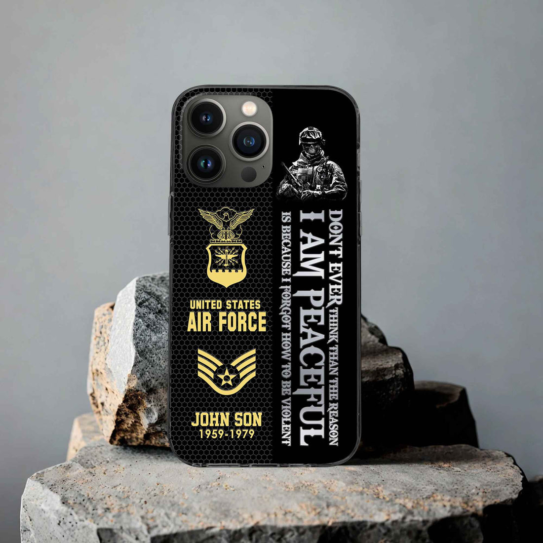 Premium Custom USAF Phone Case VPVC504304, Gifts For Air Force Veteran, Best Gifts On Father's Day, Armed Forces Day, Independence Day, Veterans Day.