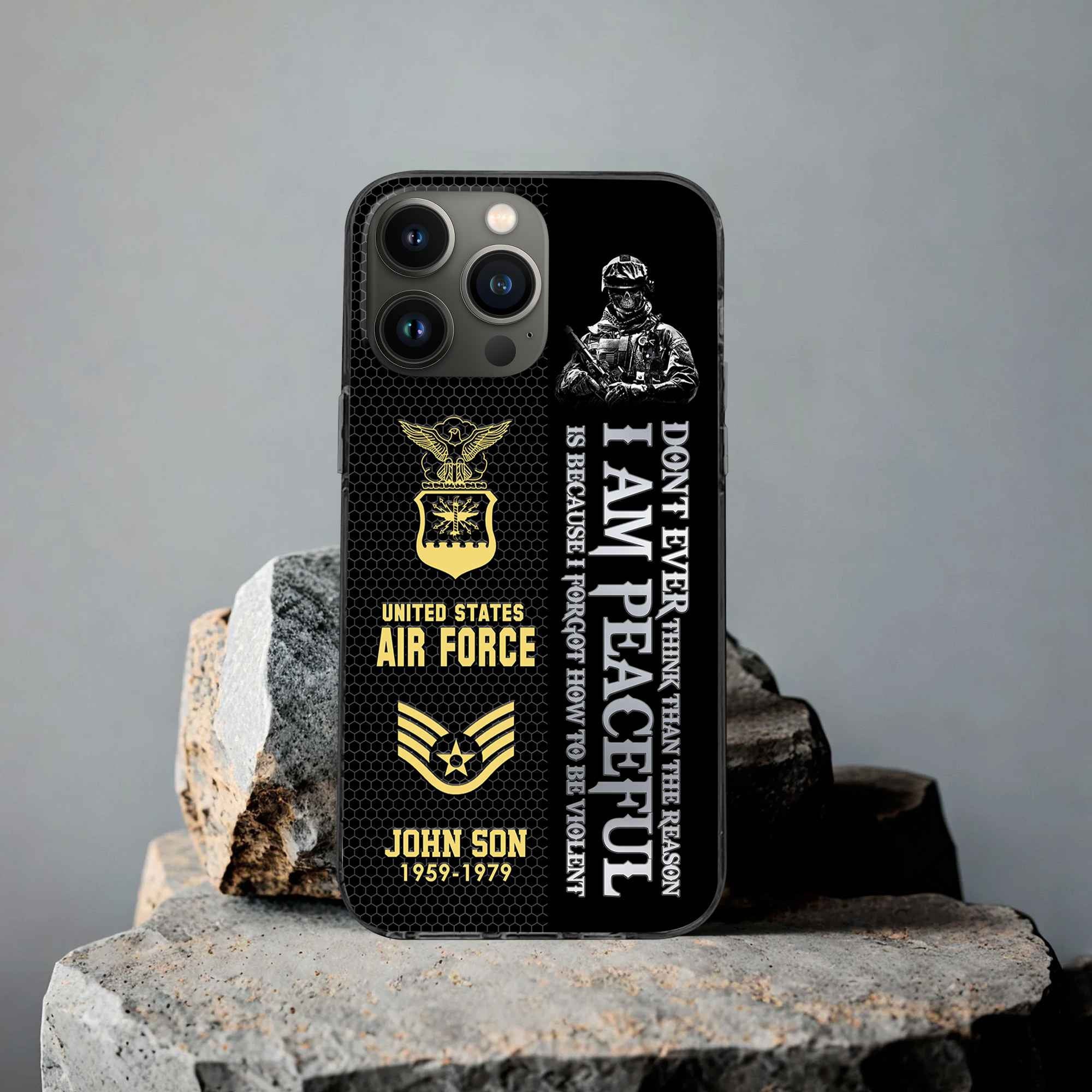 Premium Custom USAF Phone Case VPVC504304, Gifts For Air Force Veteran, Best Gifts On Father's Day, Armed Forces Day, Independence Day, Veterans Day.