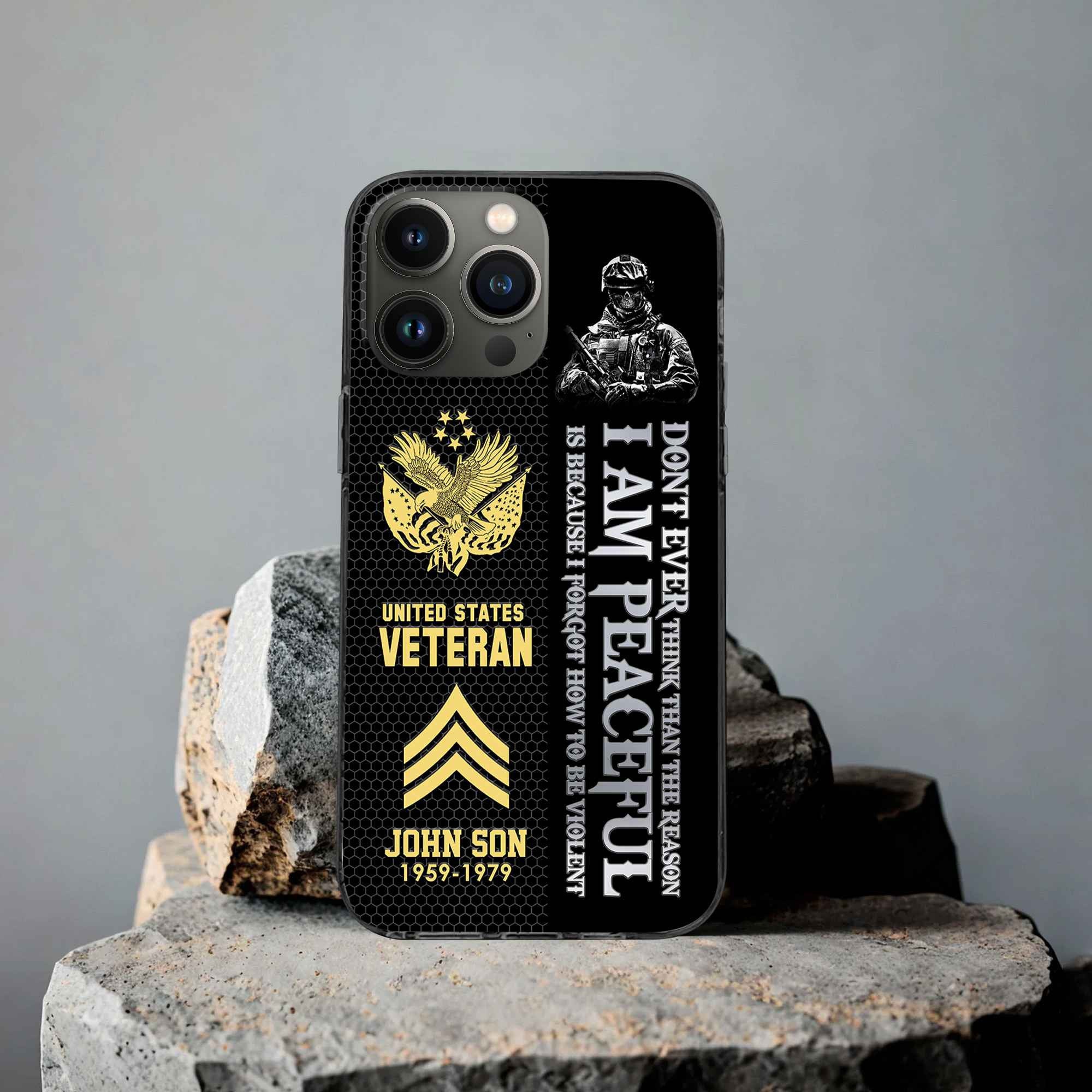 Premium Custom US Veteran Phone Case VPVC504307, Gifts For US Veteran, Best Gifts On Father's Day, Armed Forces Day, Independence Day, Veterans Day.