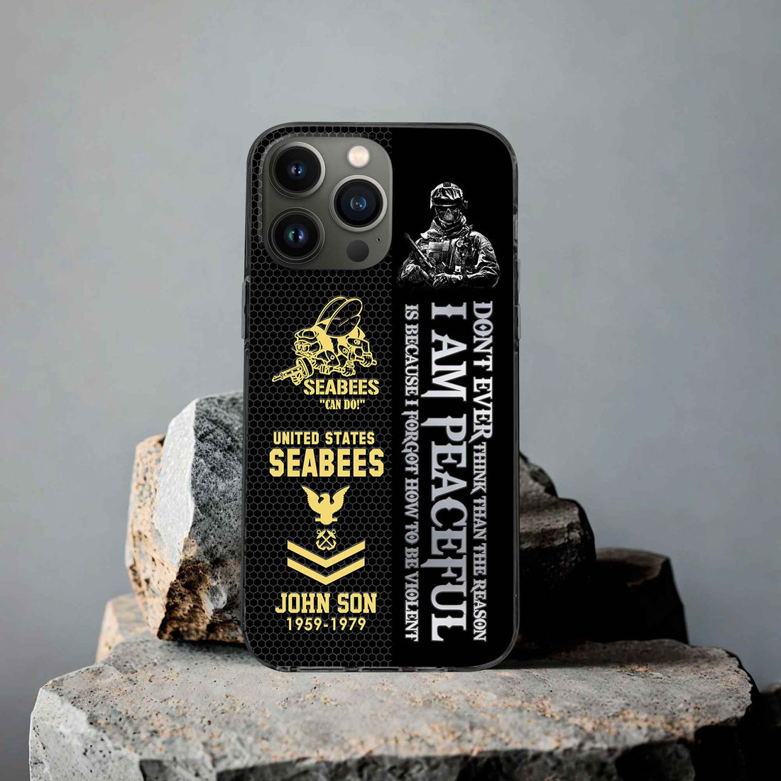 Premium Custom US Seabees Phone Case VPVC504309, Gifts For Seabees Veteran, Best Gifts On Father's Day, Armed Forces Day, Independence Day, Veterans Day.