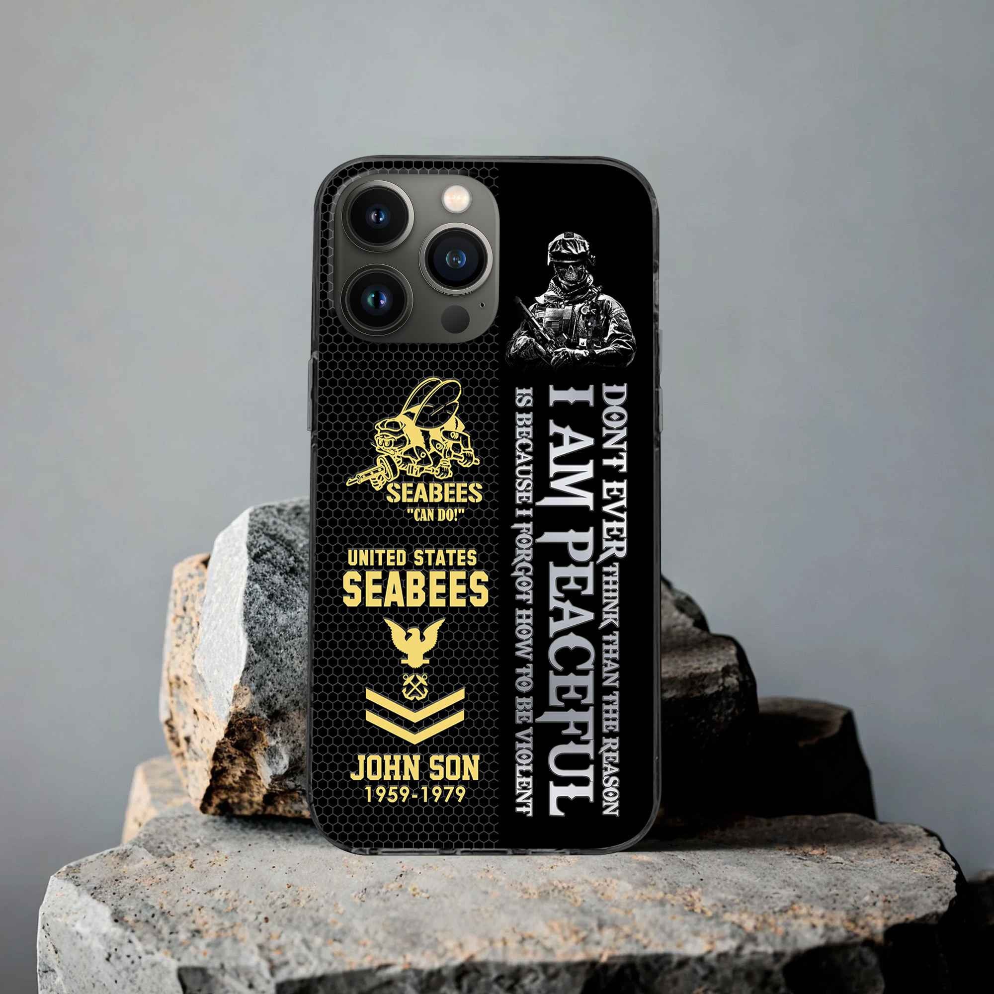 Premium Custom US Seabees Phone Case VPVC504309, Gifts For Seabees Veteran, Best Gifts On Father's Day, Armed Forces Day, Independence Day, Veterans Day.