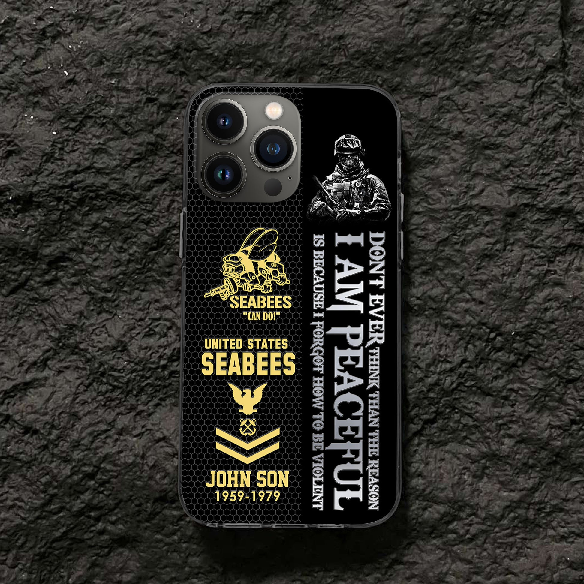 Premium Custom US Seabees Phone Case VPVC504309, Gifts For Seabees Veteran, Best Gifts On Father's Day, Armed Forces Day, Independence Day, Veterans Day.
