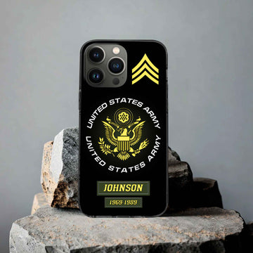 US Army Custom Phone Case VPVC504401, Gifts For Army Veteran, Best Gifts On Father's Day, Armed Forces Day, Independence Day, Veterans Day.