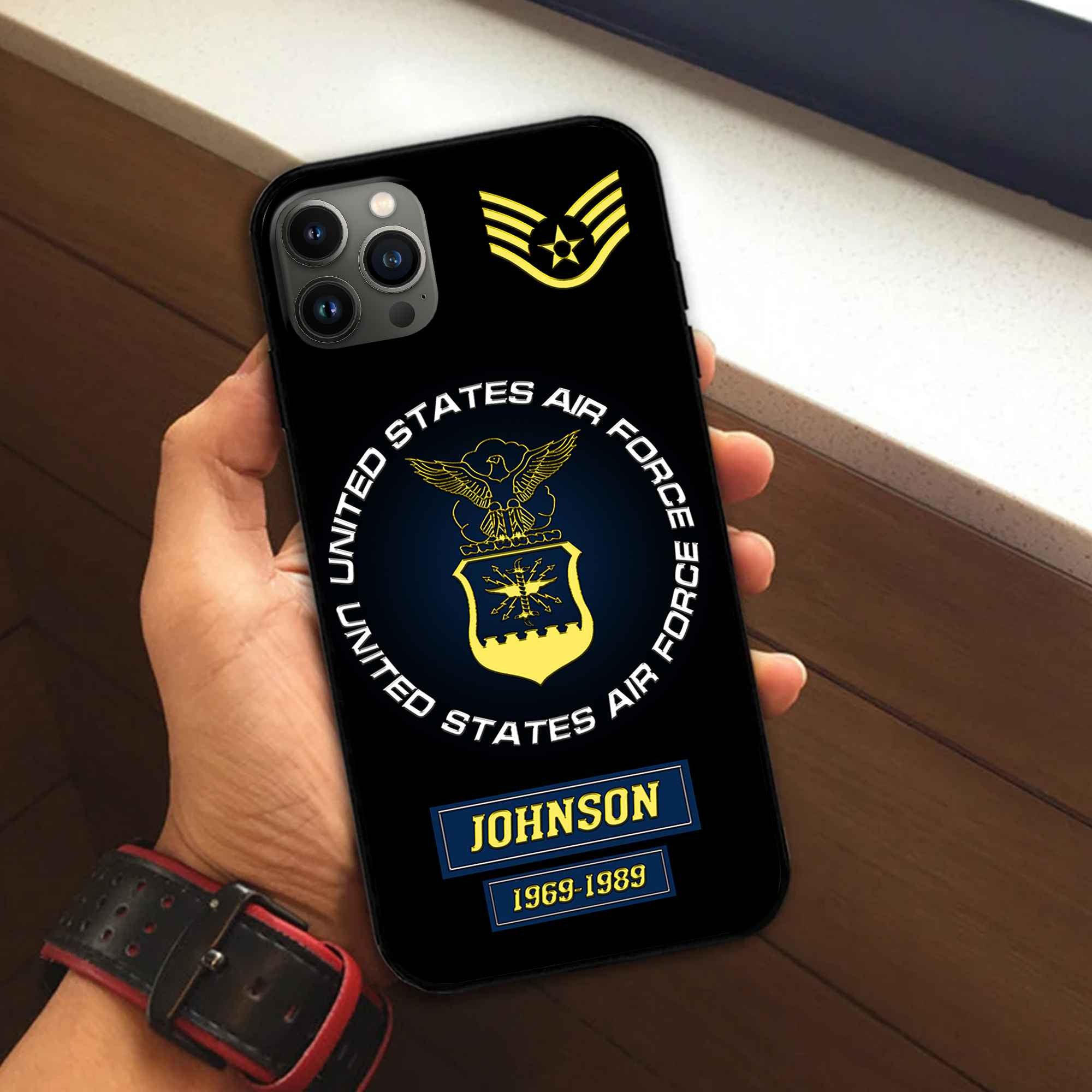 USAF Custom Phone Case VPVC504412, Gifts For Air Force Veteran, Best Gifts On Father's Day, Armed Forces Day, Independence Day, Veterans Day.