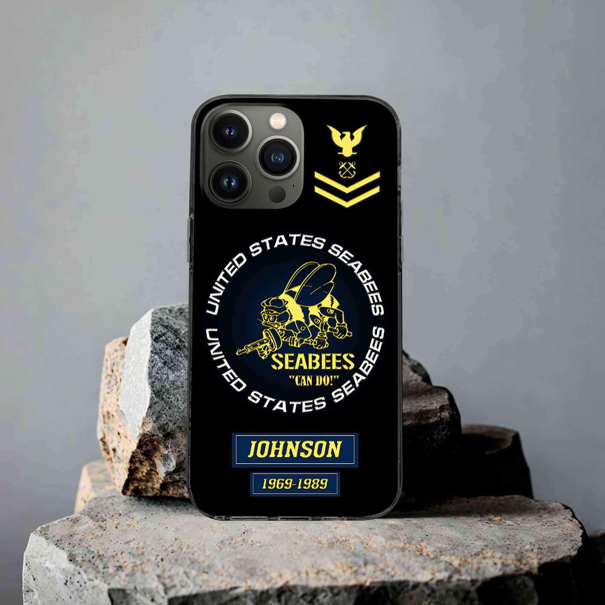 US Seabees Custom Phone Case VPVC504409, Gifts For Seabees Veteran, Best Gifts On Father's Day, Armed Forces Day, Independence Day, Veterans Day.